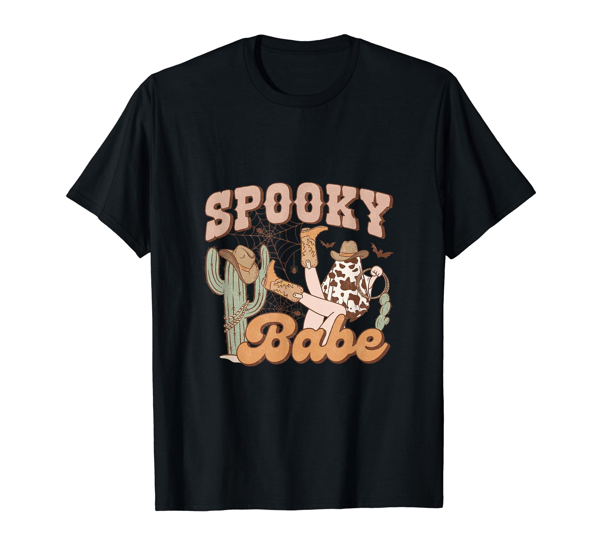 Spooky Babe Funny Western Halloween T-Shirt - Custom Art Print Unisex - T-Shirt, Sweatshirt, Hoodie