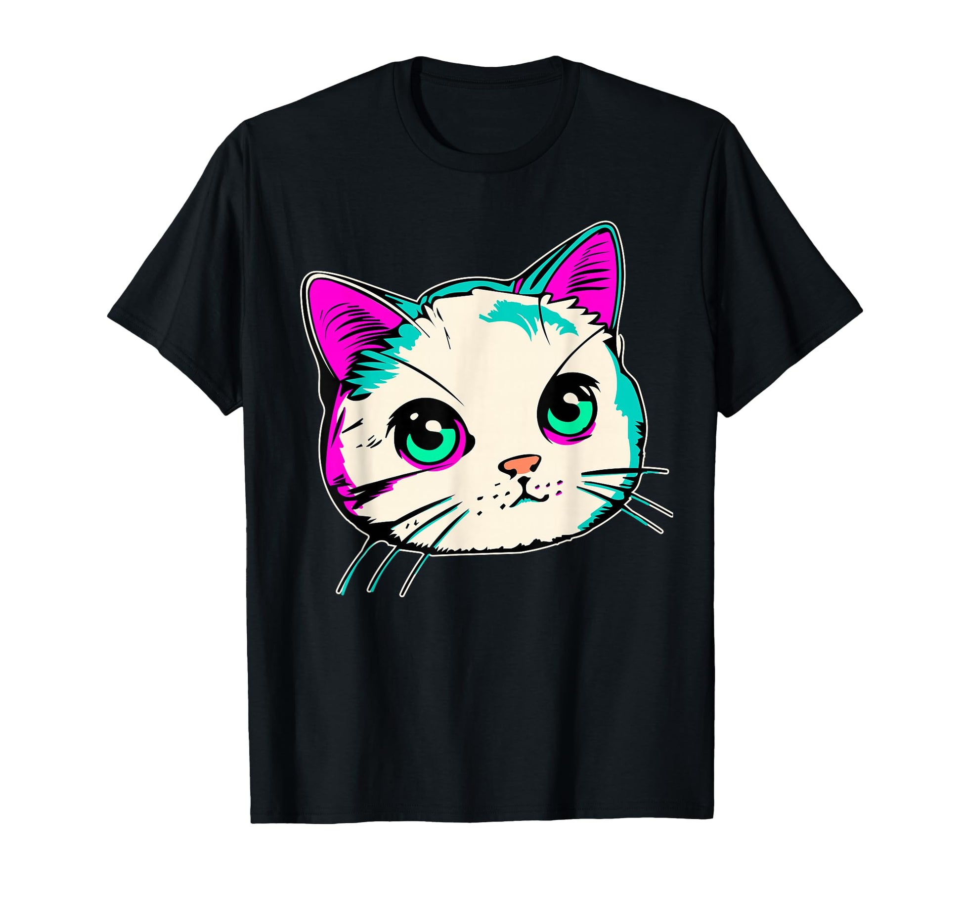 Japanese Vaporwave Aesthetic Cat Japan T-Shirt - Trendy Graphic Unisex - T-Shirt, Sweatshirt, Hoodie