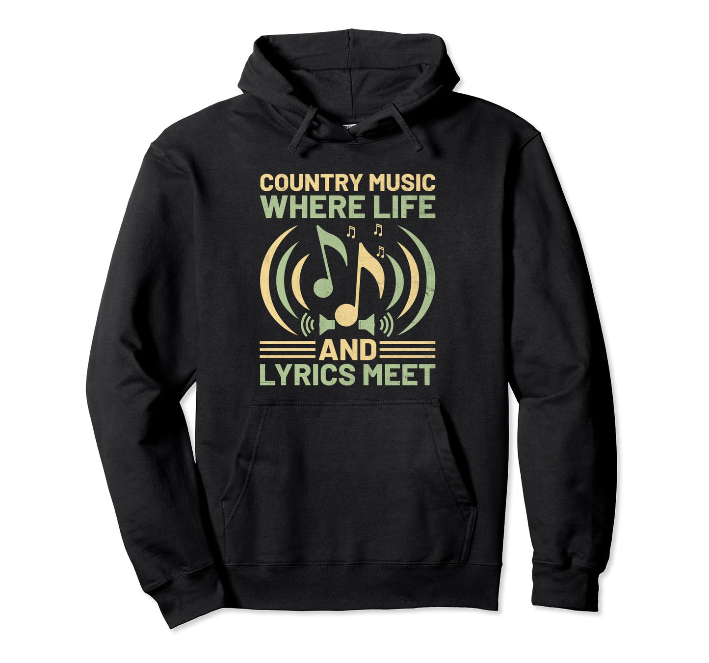 County Music Music Lover Western Hoodie - Casual Everyday Wear for Adults - T-Shirt, Sweatshirt, Hoodie