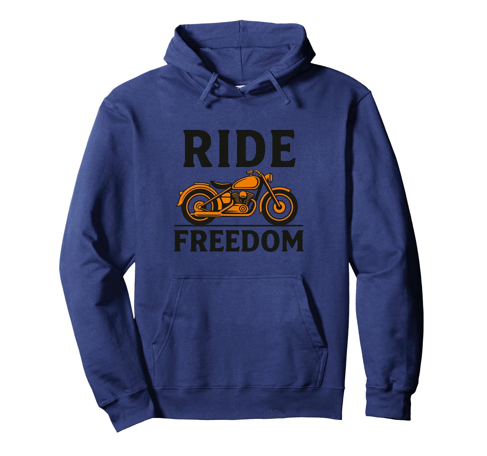 Feel Freedom Motorcycle Biker Hoodie - Casual Everyday Wear Men Women - T-Shirt, Sweatshirt, Hoodie