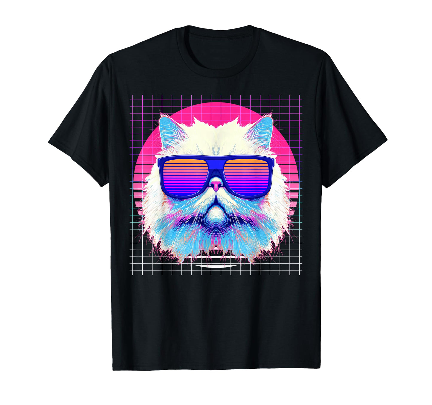 Persian Cat Sunglasses Vaporwave T-Shirt - Streetwear Style Unisex - T-Shirt, Sweatshirt, Hoodie