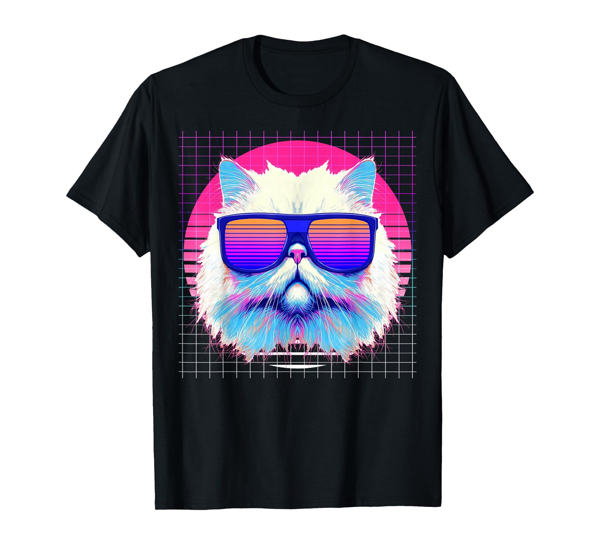 Persian Cat Sunglasses Vaporwave T-Shirt - Streetwear Style Unisex - T-Shirt, Sweatshirt, Hoodie