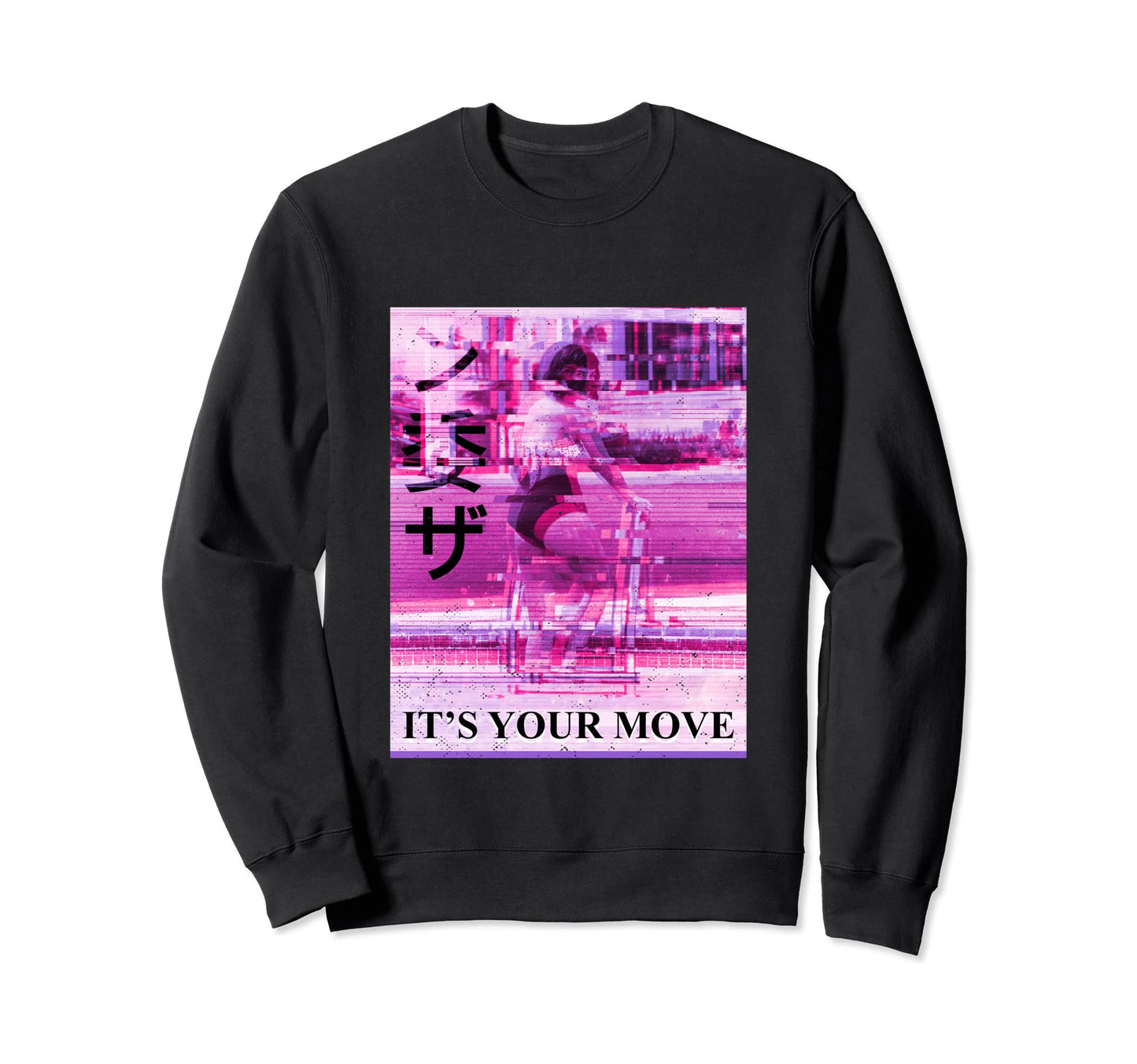 Its Your Move Vaporwave Aesthetic Sweatshirt - Minimalist Print Men Women - T-Shirt, Sweatshirt, Hoodie