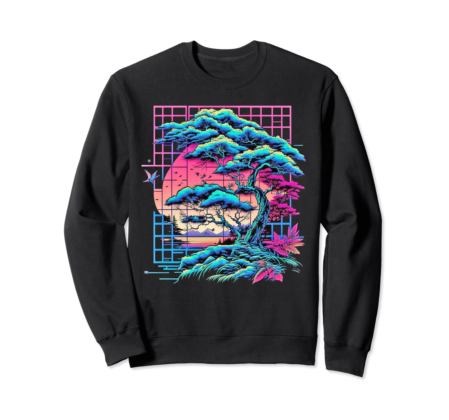 Japan Aesthetic Vaporwave Sweatshirt - Custom Art Print Men Women - T-Shirt, Sweatshirt, Hoodie