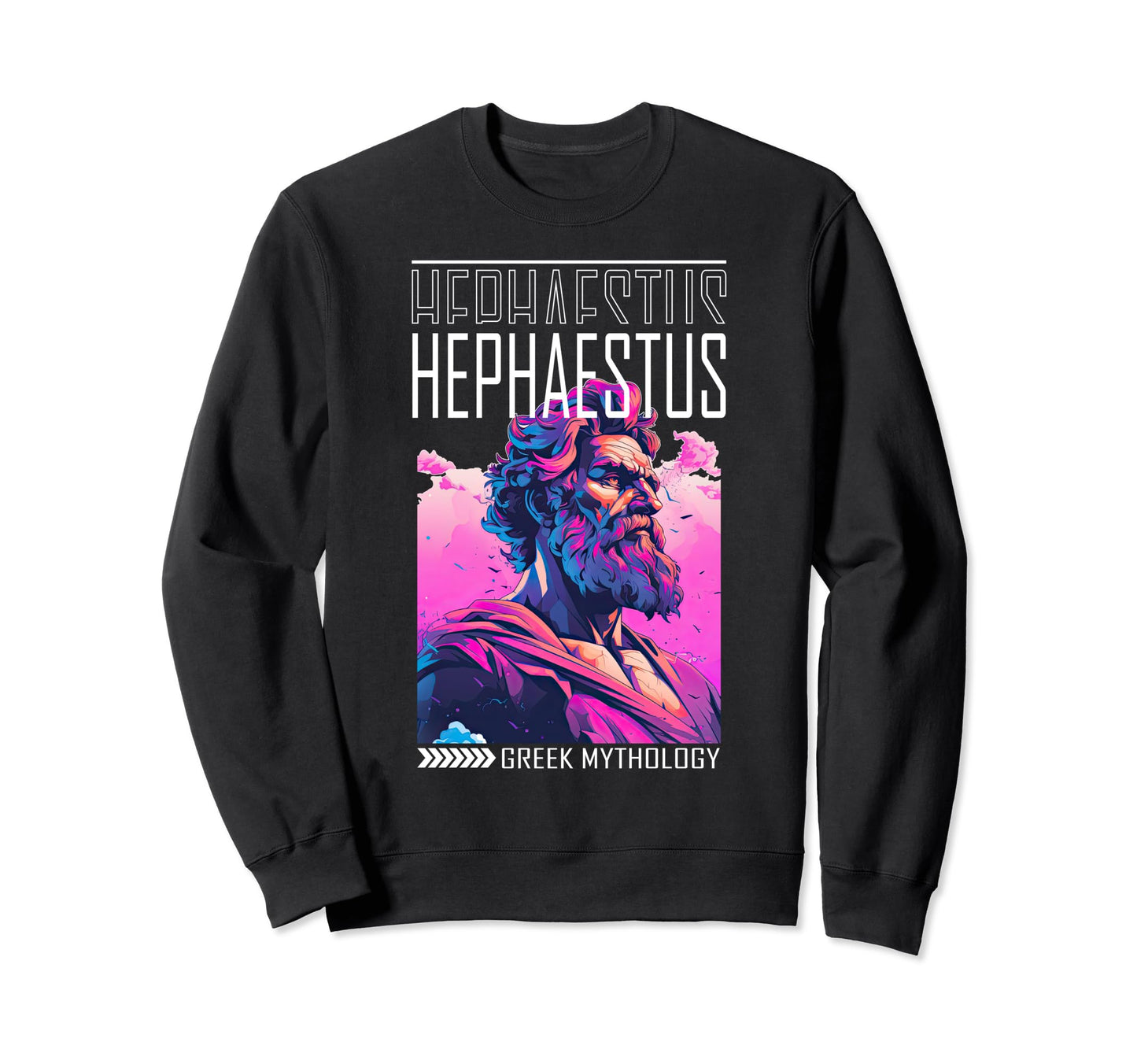Greek God Hephaestus Statue Sweatshirt - Minimalist Print Men Women - T-Shirt, Sweatshirt, Hoodie