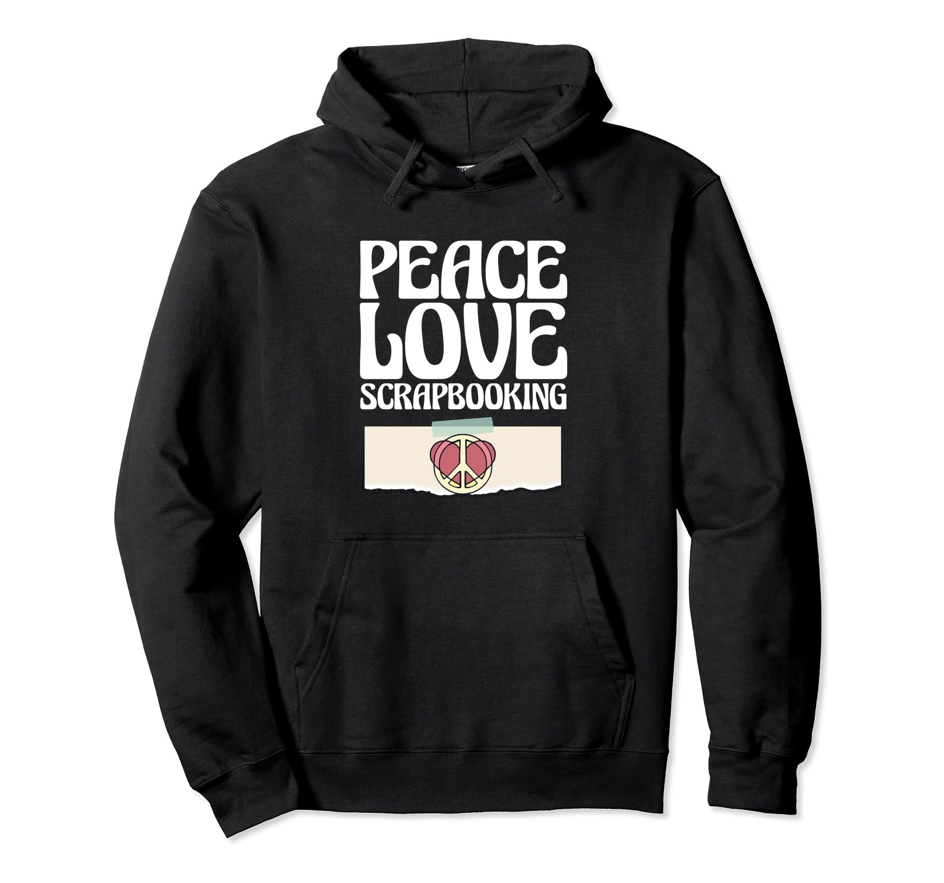 Scrapbooker Scrabook Craft Funny Peace Hoodie - Graphic Print for Adults - T-Shirt, Sweatshirt, Hoodie