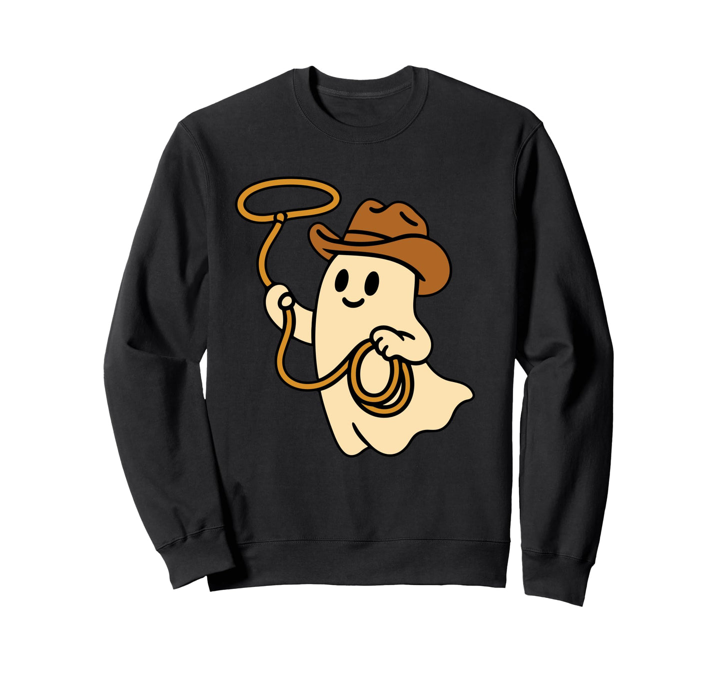 Cowboy Ghost Halloween Western Sweatshirt - Fun Novelty Design Unisex - T-Shirt, Sweatshirt, Hoodie
