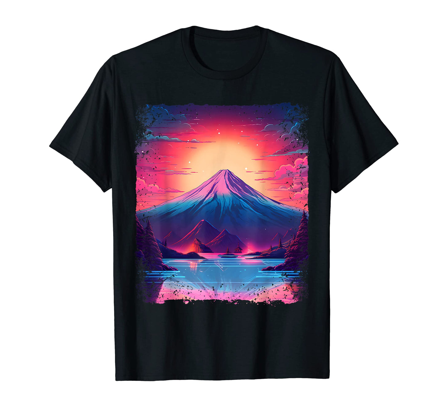 Mount Fuji Sight Aesthetic Japan T-Shirt - Trendy Graphic for Adults - T-Shirt, Sweatshirt, Hoodie