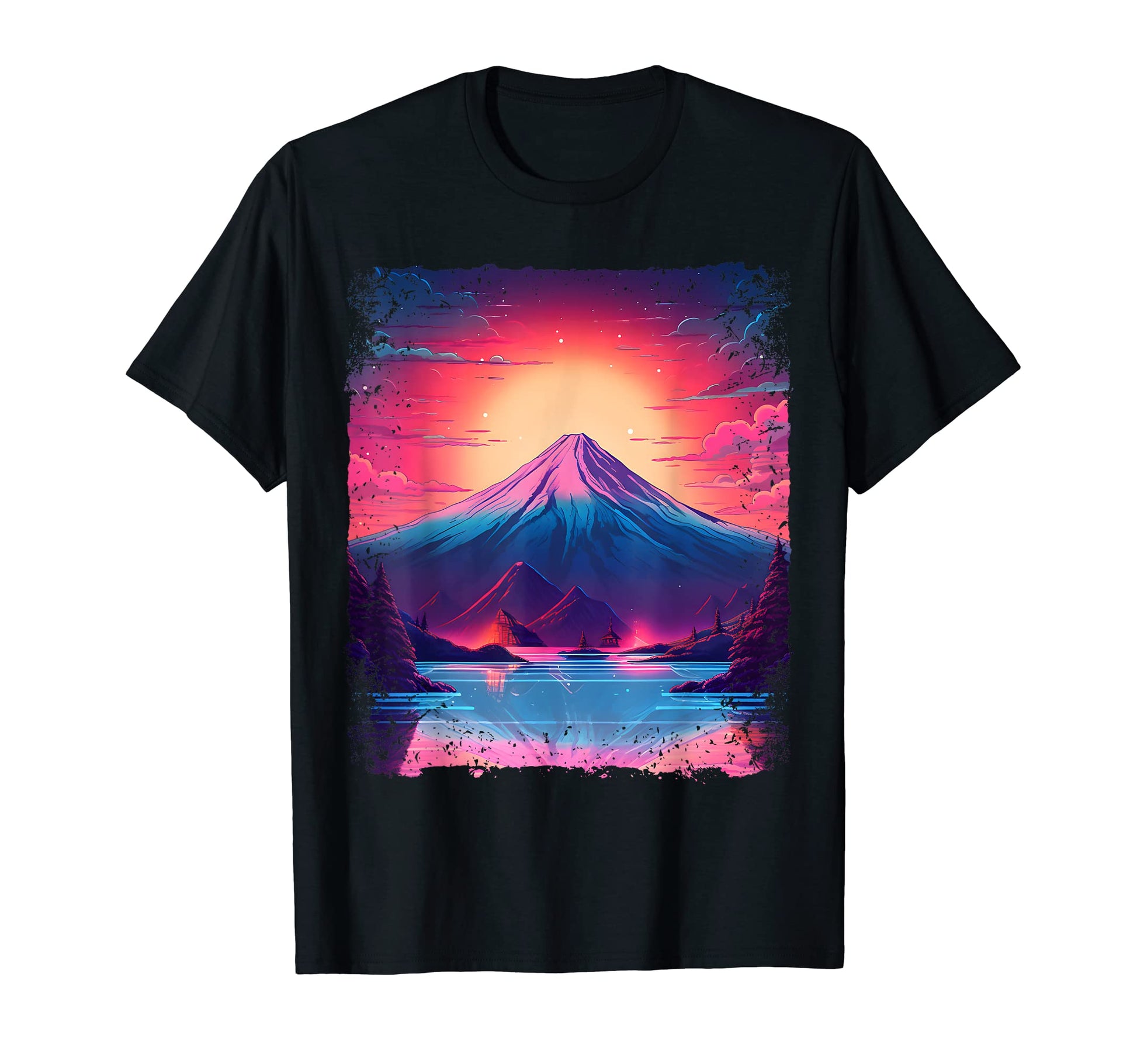Mount Fuji Sight Aesthetic Japan T-Shirt - Trendy Graphic for Adults - T-Shirt, Sweatshirt, Hoodie