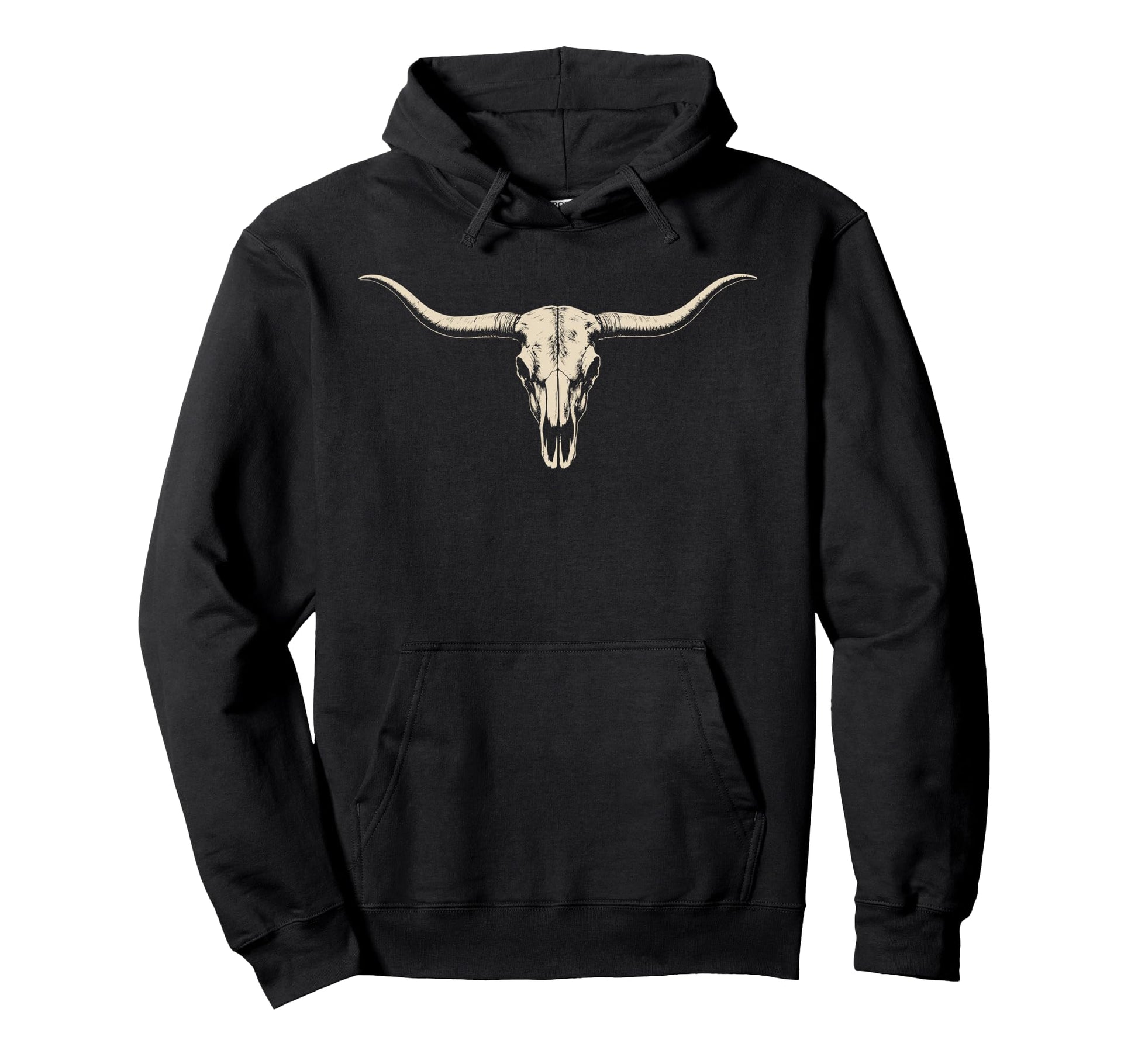 Cow Skull Cowgirl Cowboy Hoodie - Casual Everyday Wear Men Women - T-Shirt, Sweatshirt, Hoodie