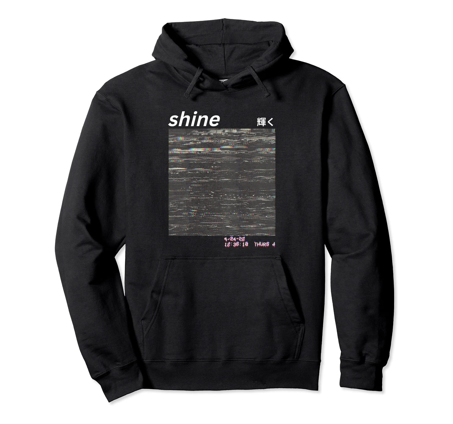 Shine Streetwear Japanese Vaporwave Hoodie - Graphic Print Unisex - T-Shirt, Sweatshirt, Hoodie
