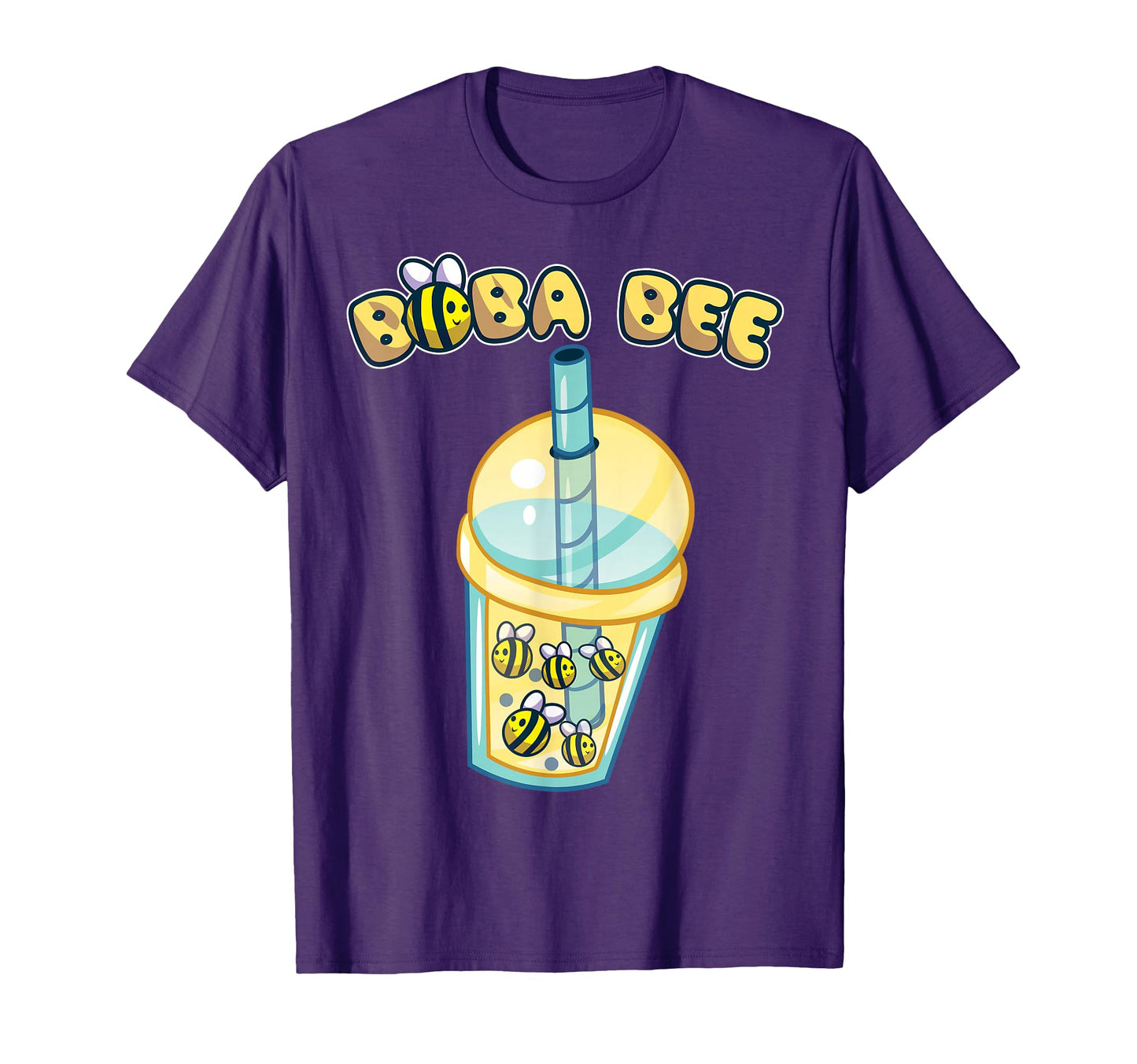 Boba Bee Bubble Tea Milk Kawaii T-Shirt - Trendy Graphic Men Women - T-Shirt, Sweatshirt, Hoodie
