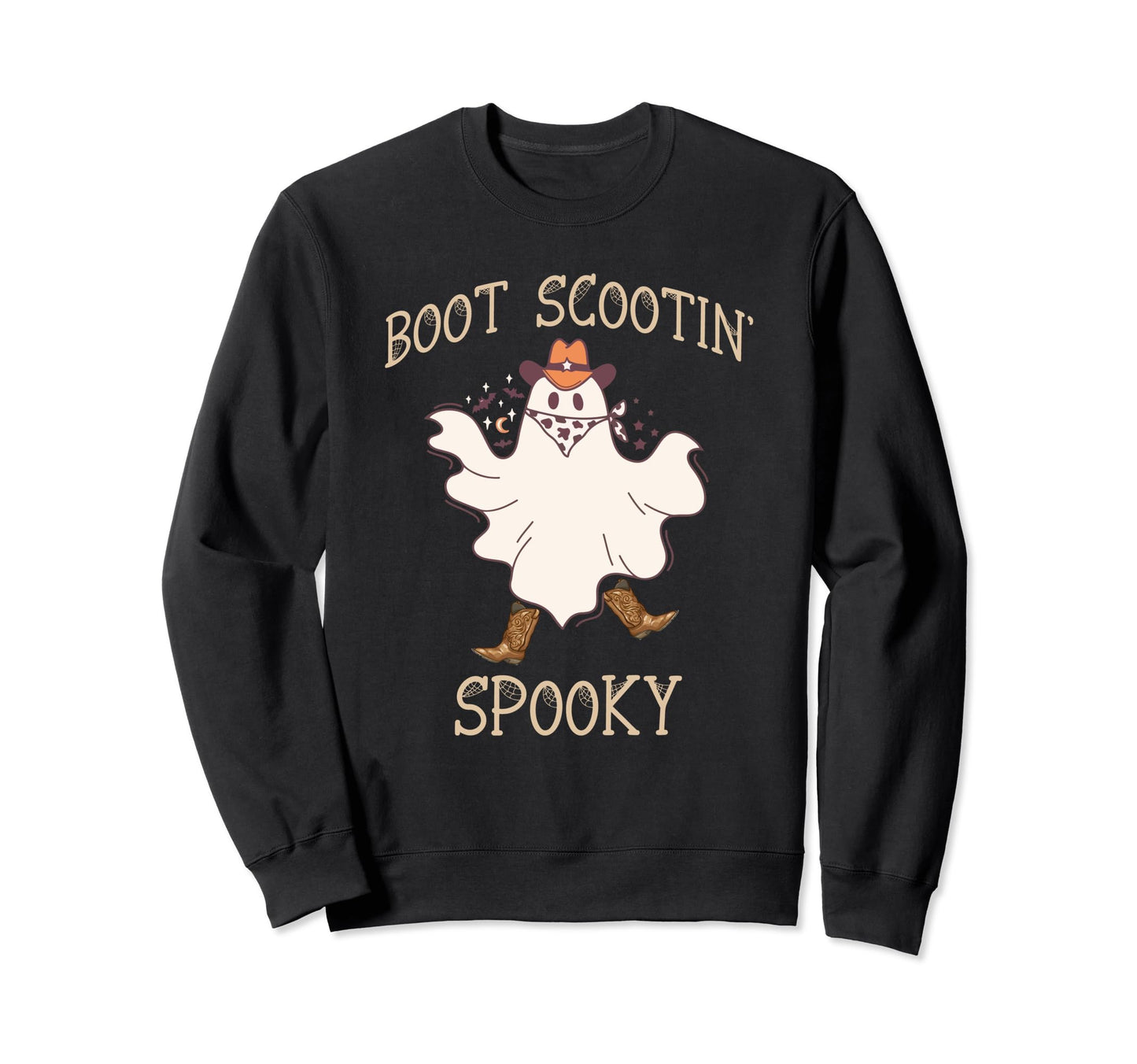 Boot Scootin Spooky Funny Sweatshirt - Casual Everyday Wear Men Women - T-Shirt, Sweatshirt, Hoodie