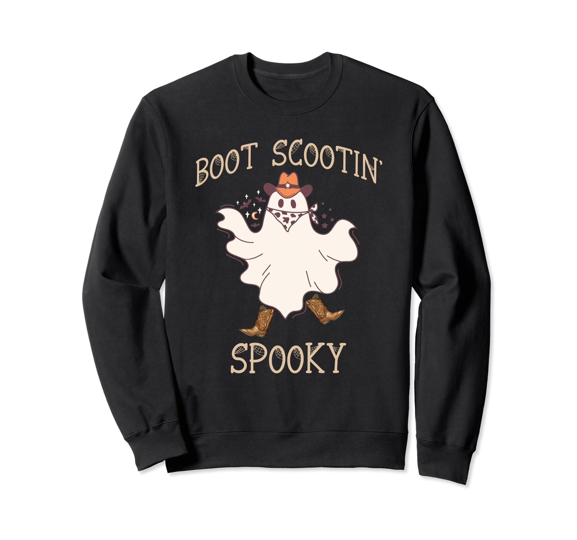 Boot Scootin Spooky Funny Sweatshirt - Casual Everyday Wear Men Women - T-Shirt, Sweatshirt, Hoodie