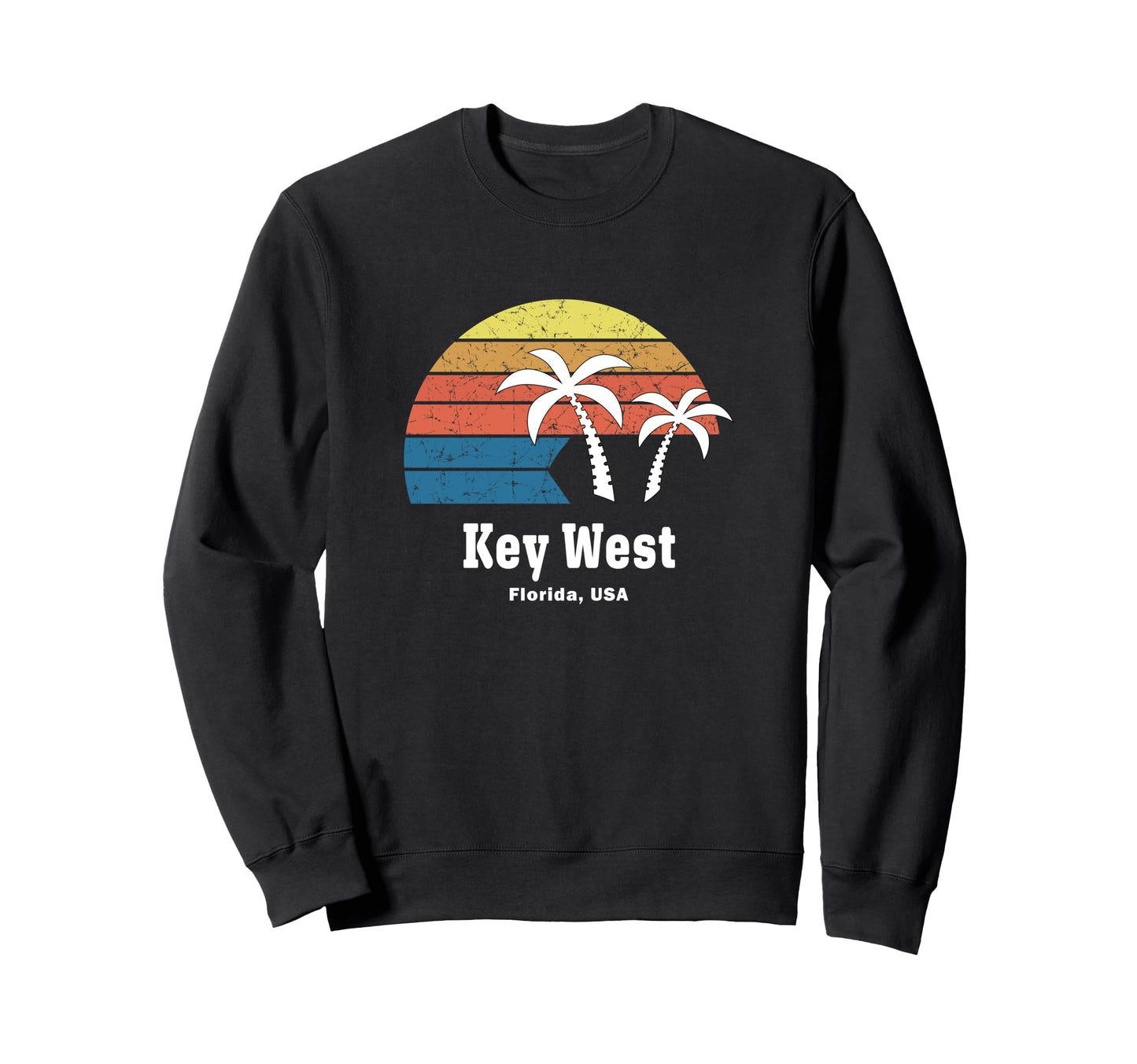 Palm Tree Souvenir Key West Beach Sweatshirt - Novelty Apparel Men Women - T-Shirt, Sweatshirt, Hoodie