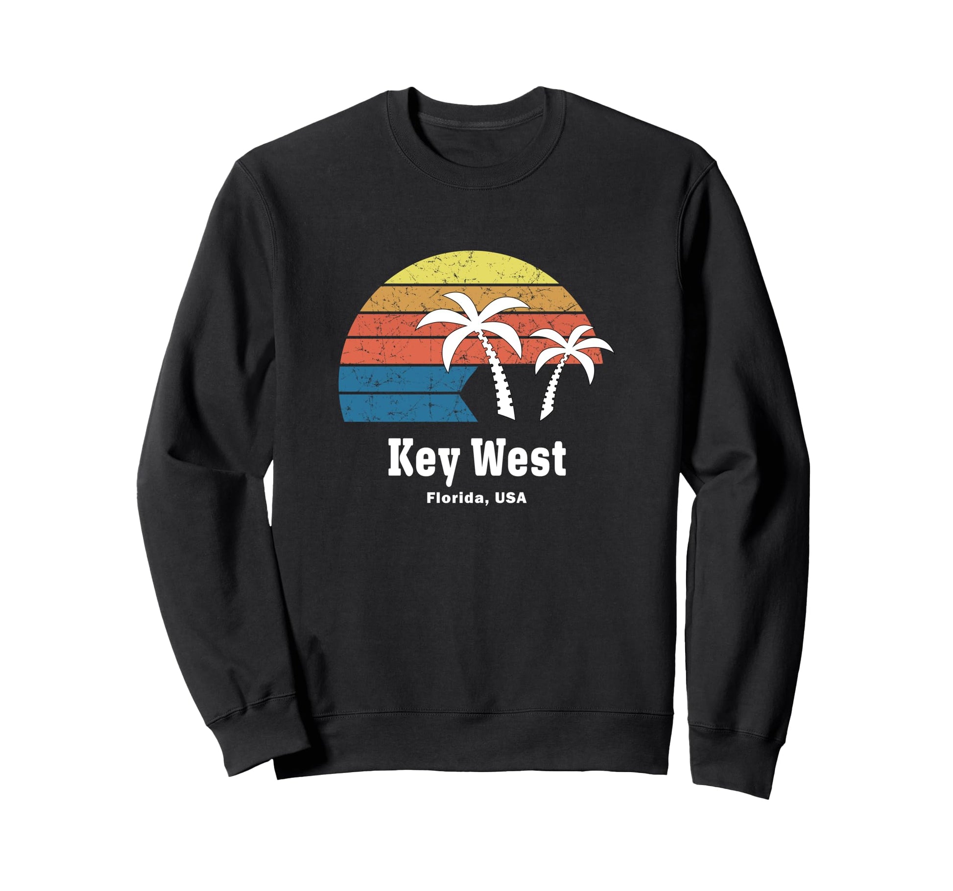 Palm Tree Souvenir Key West Beach Sweatshirt - Novelty Apparel Men Women - T-Shirt, Sweatshirt, Hoodie
