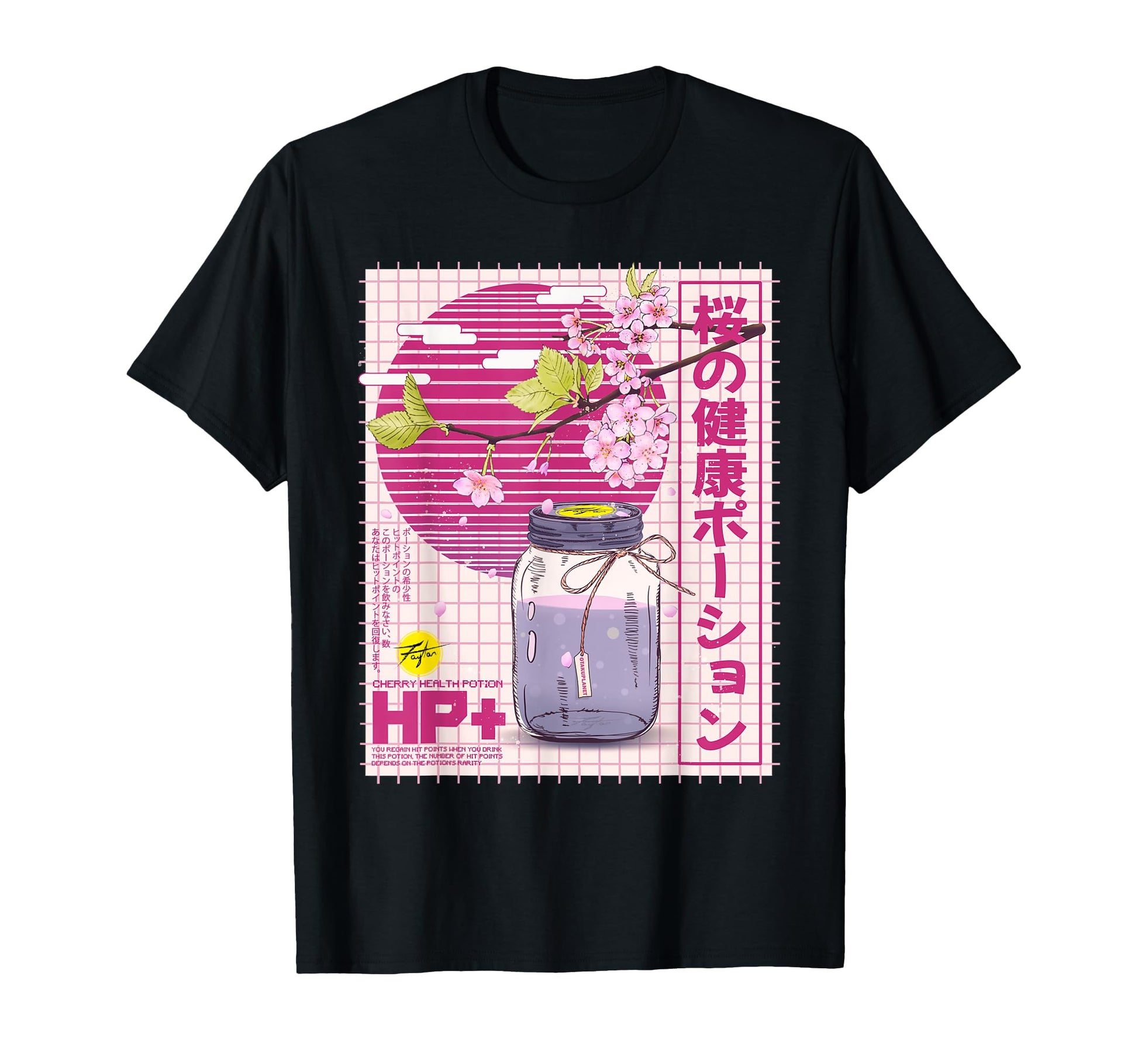 Health Potion Kawaii Vaporwave Anime T-Shirt - Custom Art Print for Adults - T-Shirt, Sweatshirt, Hoodie