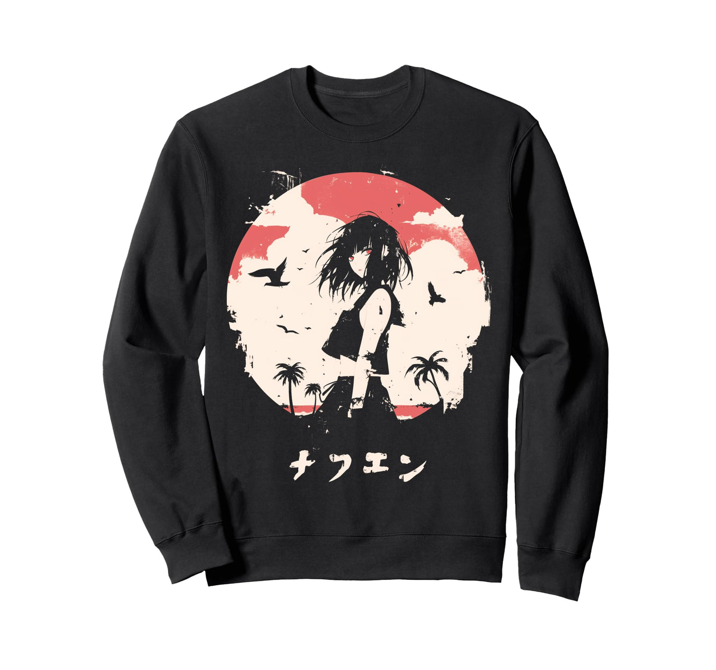 Goth Grunge Demon Anime Waifu Sweatshirt - Streetwear Style Men Women - T-Shirt, Sweatshirt, Hoodie