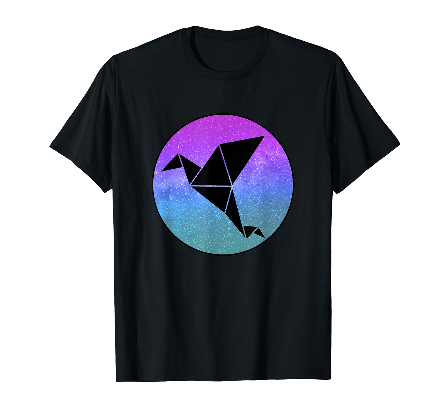 Crane Bird Origami Galaxy Vaporwave T-Shirt - Streetwear Style Unisex - T-Shirt, Sweatshirt, Hoodie
