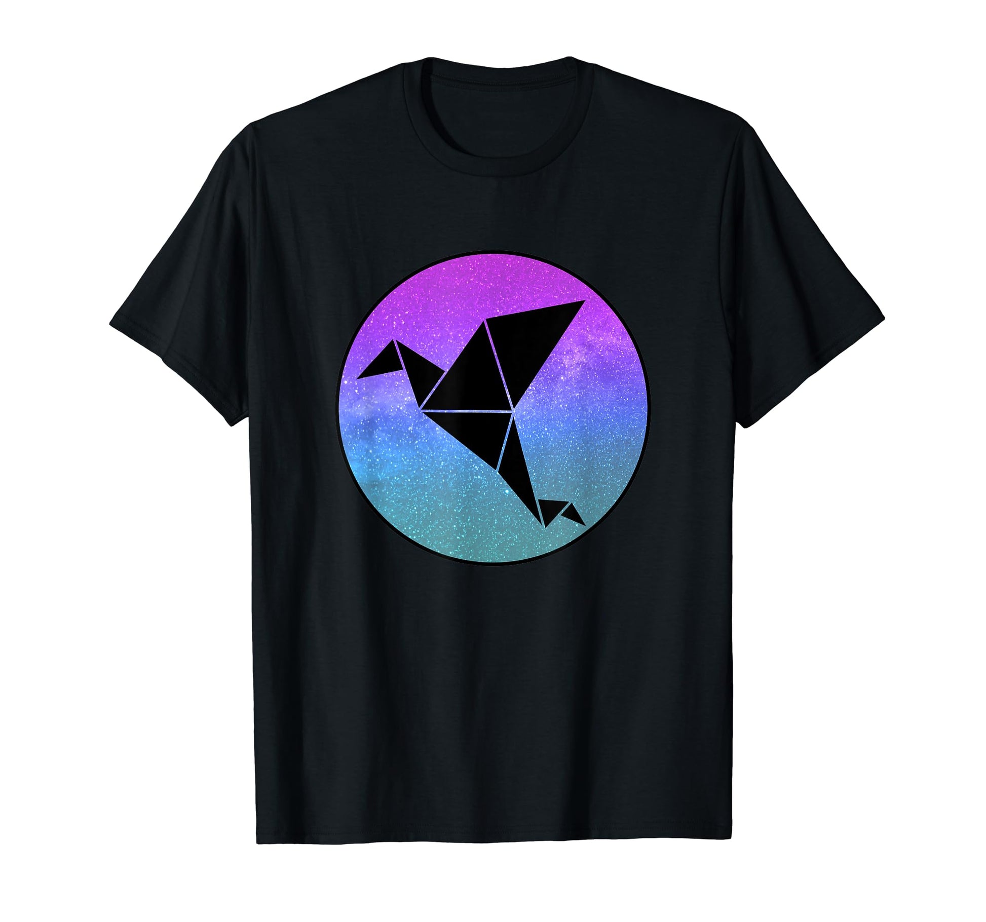 Crane Bird Origami Galaxy Vaporwave T-Shirt - Streetwear Style Unisex - T-Shirt, Sweatshirt, Hoodie
