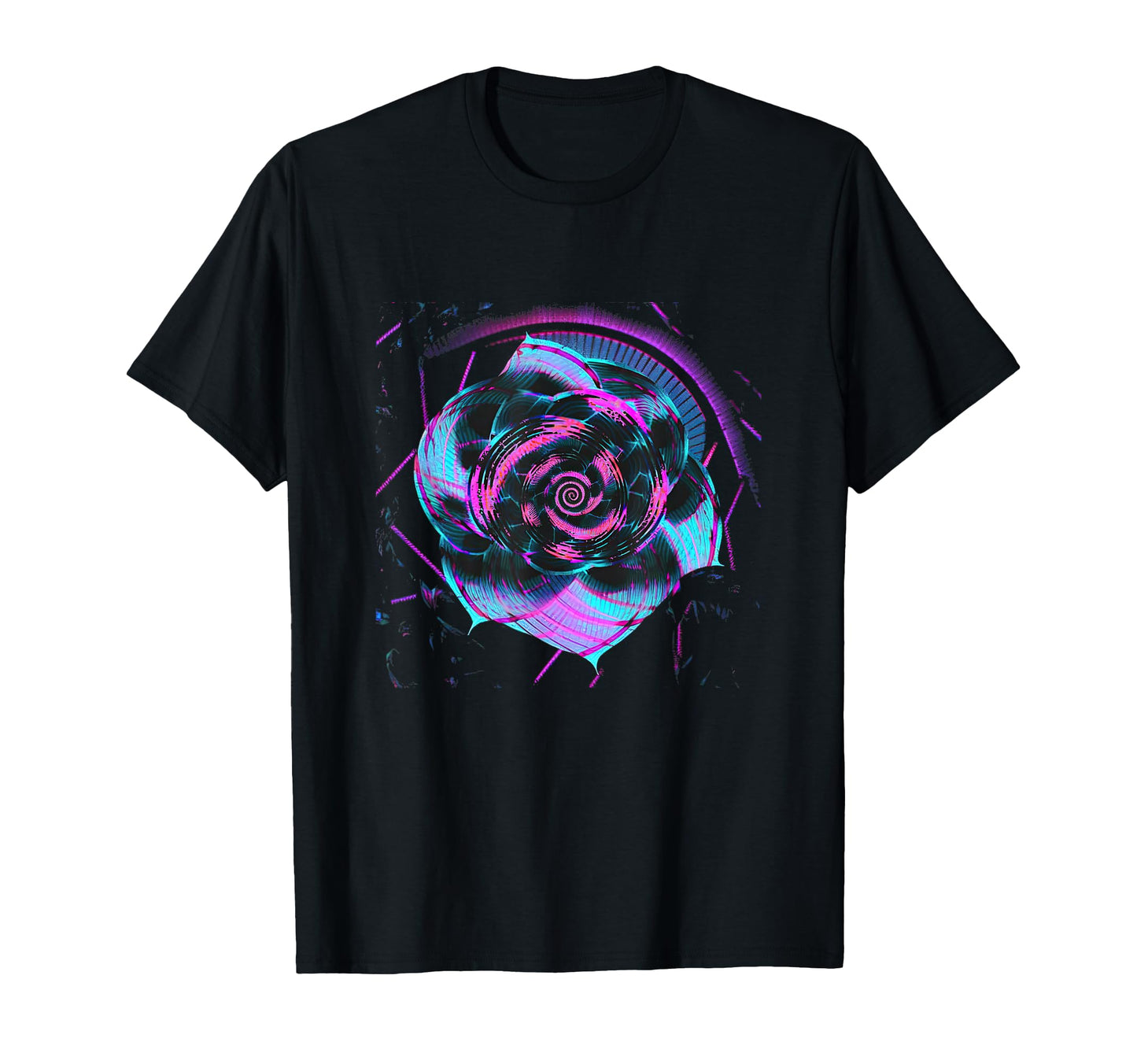 Fibonacci Sequence Flower Vaporwave T-Shirt - Novelty Apparel for Adults - T-Shirt, Sweatshirt, Hoodie