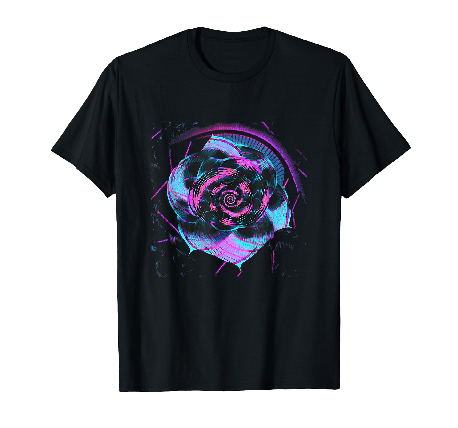 Fibonacci Sequence Flower Vaporwave T-Shirt - Novelty Apparel for Adults - T-Shirt, Sweatshirt, Hoodie