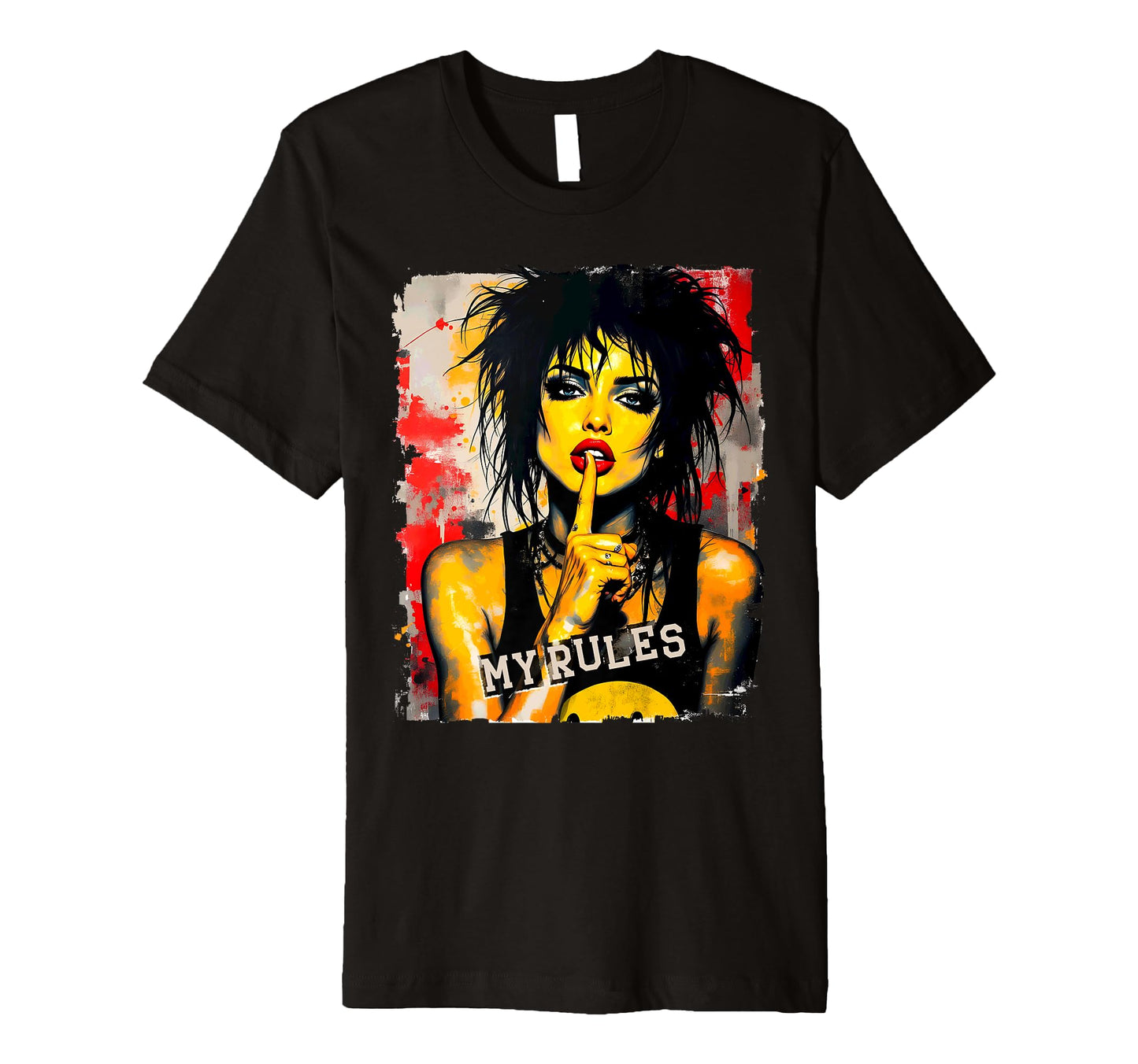 Punk 90S Grunge Street Art Distressed T-Shirt - Custom Art Print Unisex - T-Shirt, Sweatshirt, Hoodie