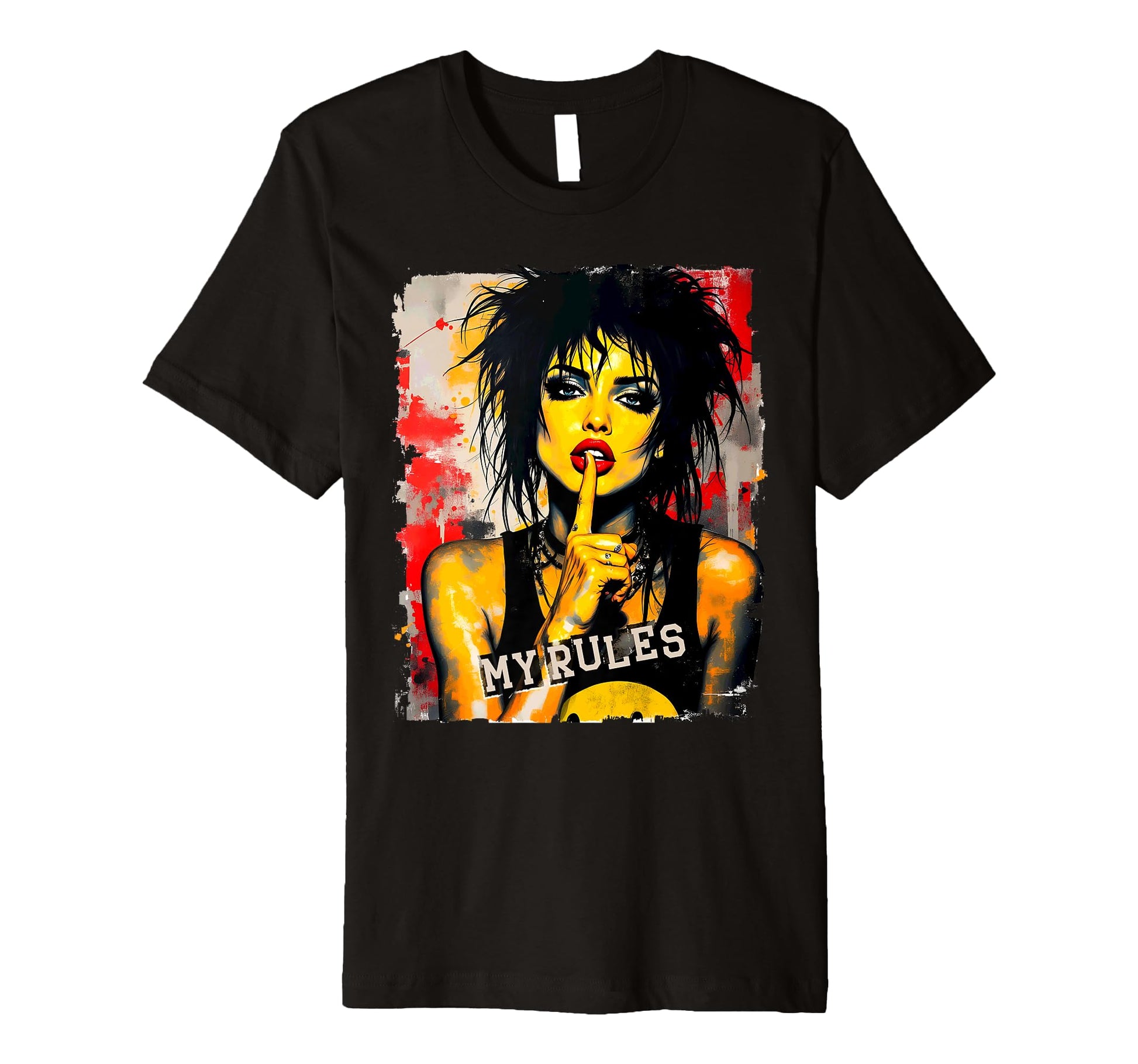 Punk 90S Grunge Street Art Distressed T-Shirt - Custom Art Print Unisex - T-Shirt, Sweatshirt, Hoodie