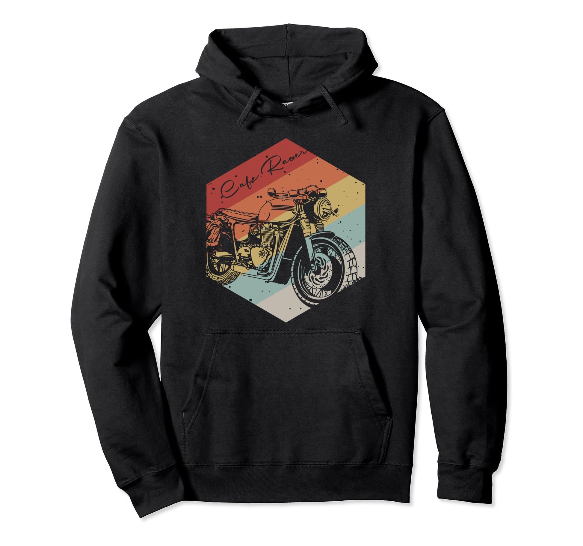 Cafe Racer Motorcycle Biker Inspiration Art Hoodie - Unique Graphic Unisex - T-Shirt, Sweatshirt, Hoodie