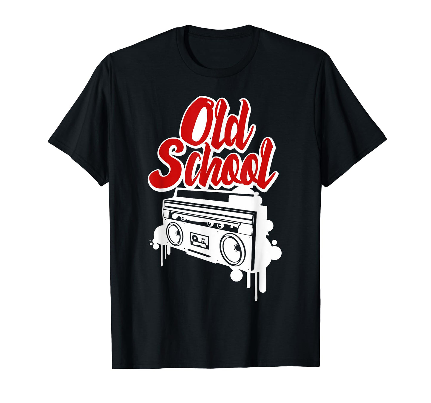 Old School Hip Hop Boombox Rap Music T-Shirt - Unique Graphic for Adults - T-Shirt, Sweatshirt, Hoodie
