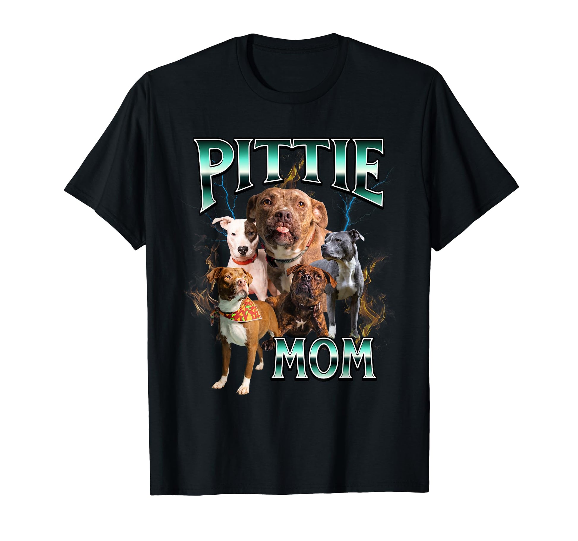 Pitbull Bootlet Grunge Pittie Mom Rap T-Shirt - Unique Graphic Men Women - T-Shirt, Sweatshirt, Hoodie