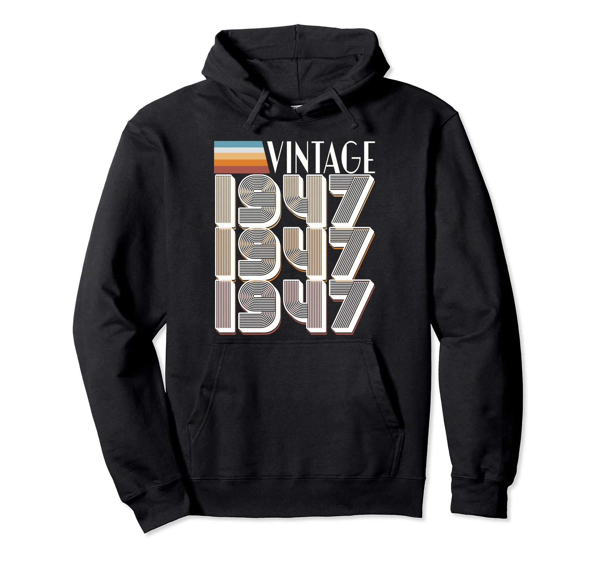 1947 76Th Birthday Hoodie - Minimalist Print Unisex - T-Shirt, Sweatshirt, Hoodie