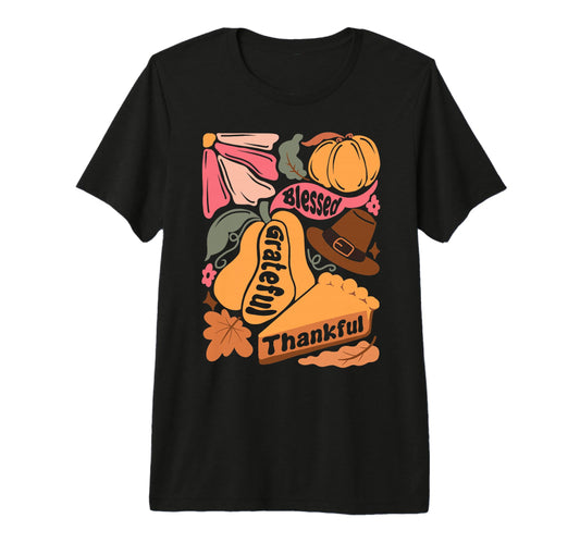 Blessed Grateful Thankful Boho T-Shirt - Streetwear Style Men Women - T-Shirt, Sweatshirt, Hoodie