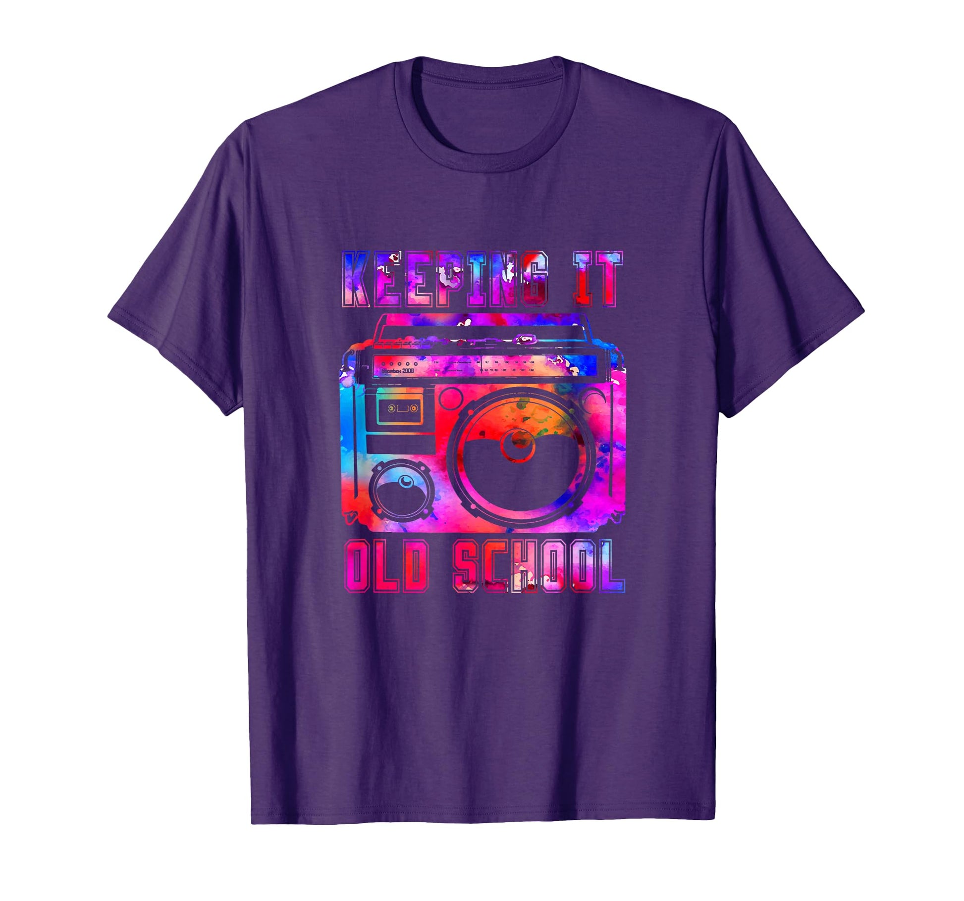 Keeping It Old School 80S 90S Boombox T-Shirt - Novelty Apparel Men Women - T-Shirt, Sweatshirt, Hoodie