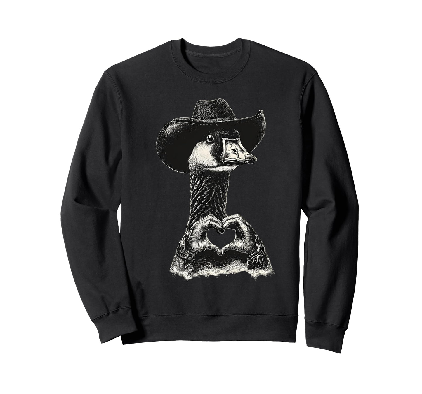 Goose Cowboy Rodeo Cowgirl Sweatshirt - Casual Everyday Wear Men Women - T-Shirt, Sweatshirt, Hoodie