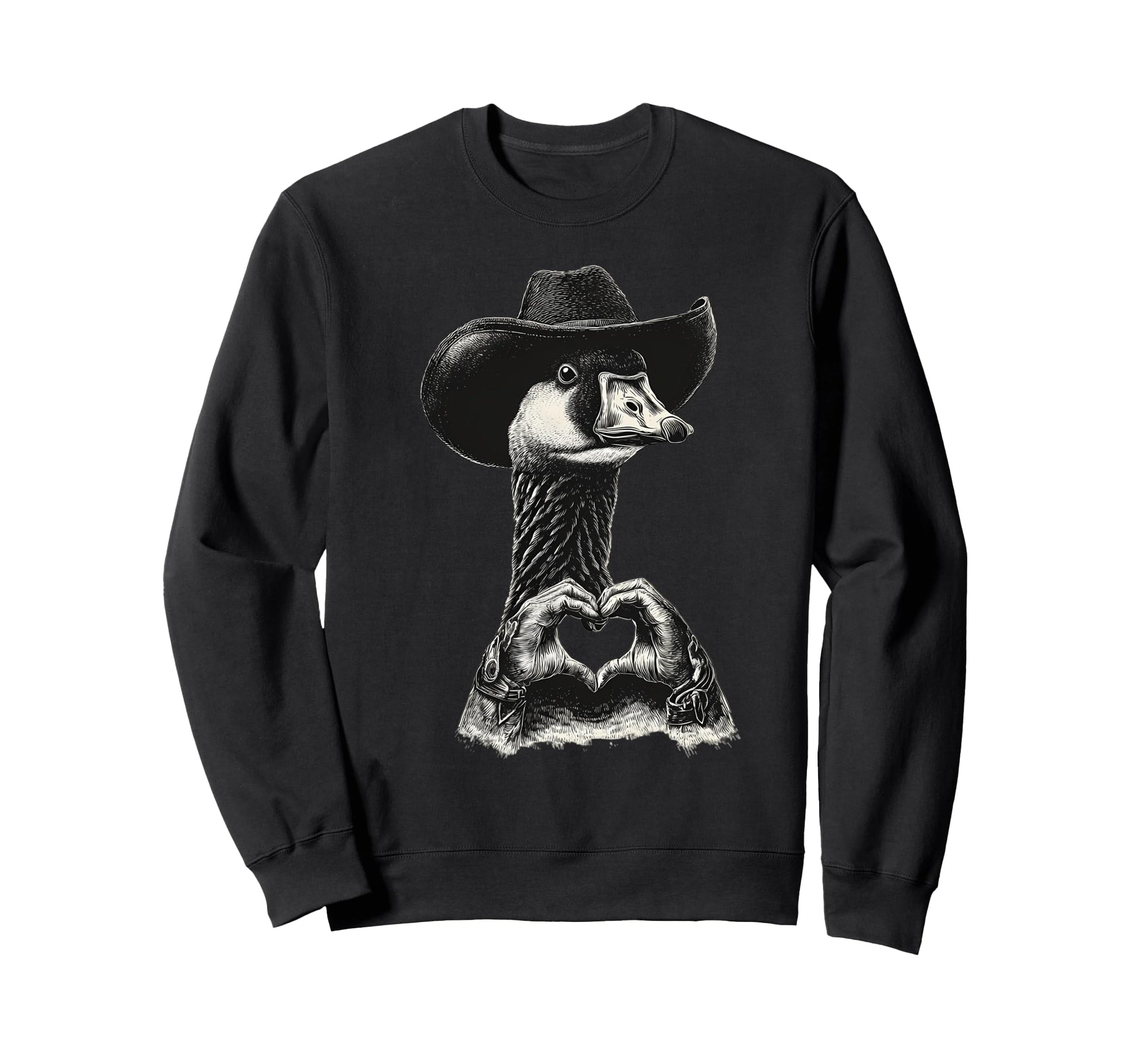 Goose Cowboy Rodeo Cowgirl Sweatshirt - Casual Everyday Wear Men Women - T-Shirt, Sweatshirt, Hoodie