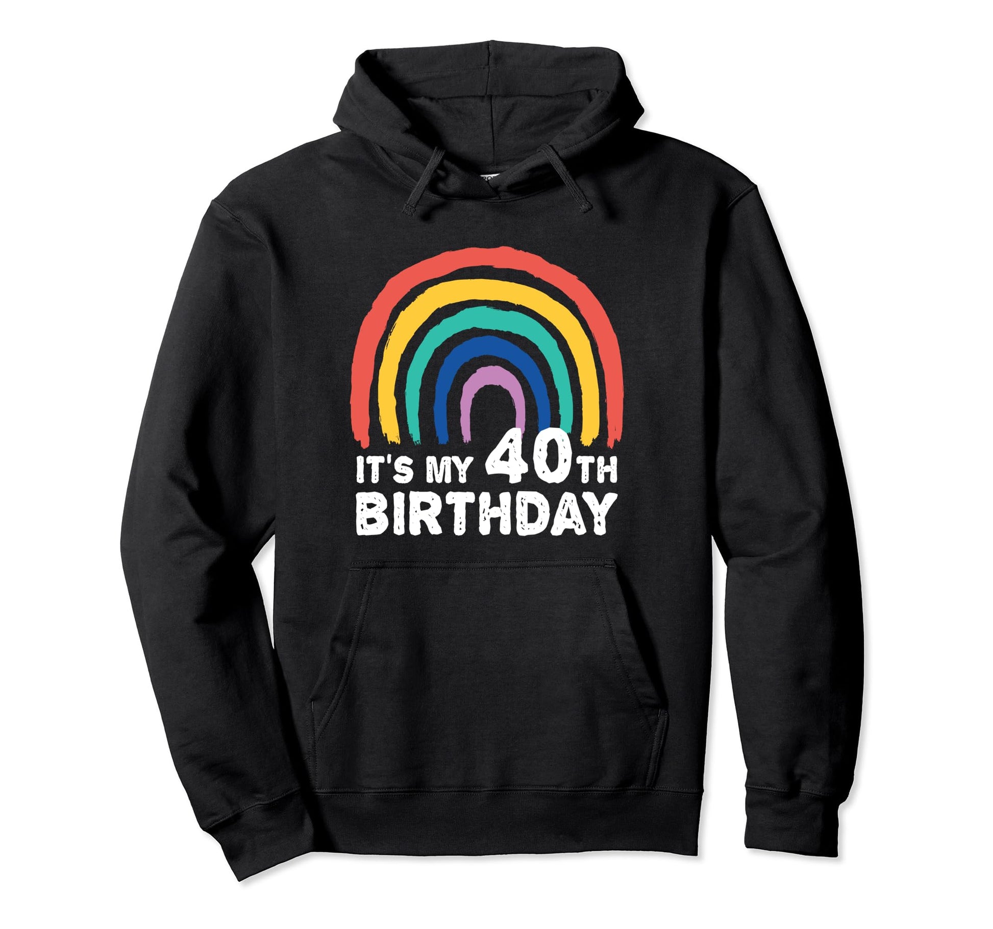 Funny 40 Year Old Rainbow Its My 40Th Hoodie - Unique Graphic Men Women - T-Shirt, Sweatshirt, Hoodie