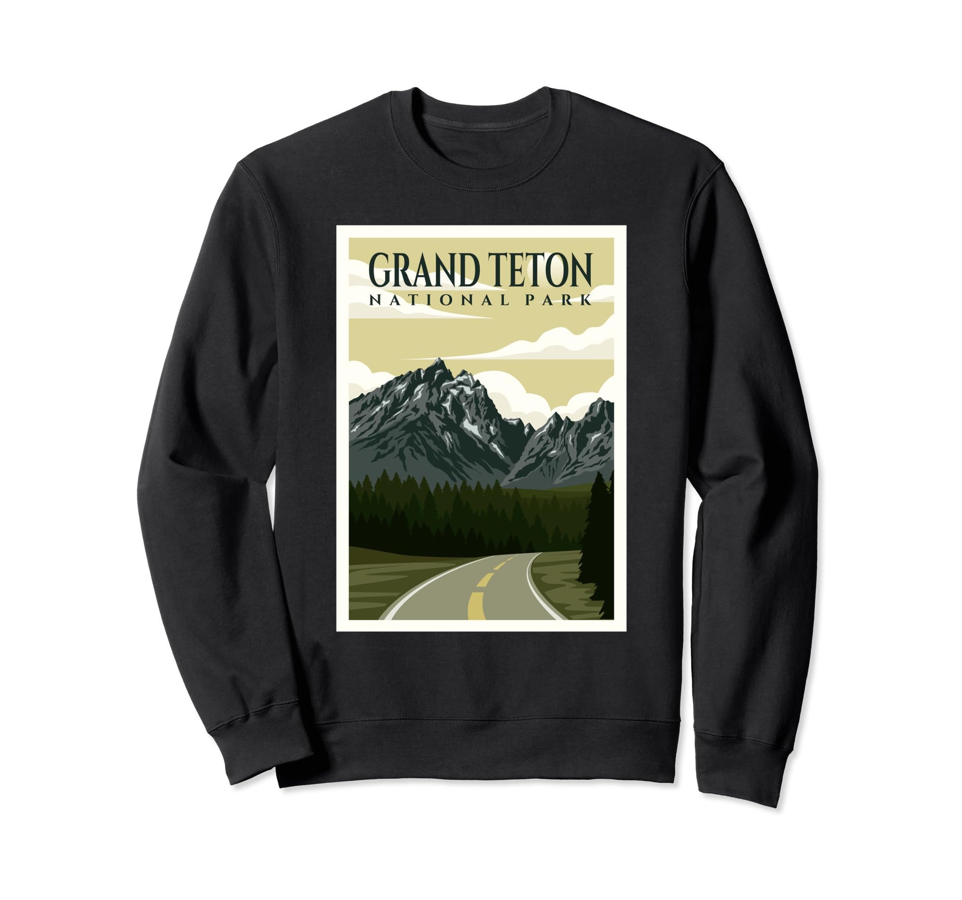 Grand Teton National Park Wyoming Sweatshirt - Streetwear Style Men Women - T-Shirt, Sweatshirt, Hoodie