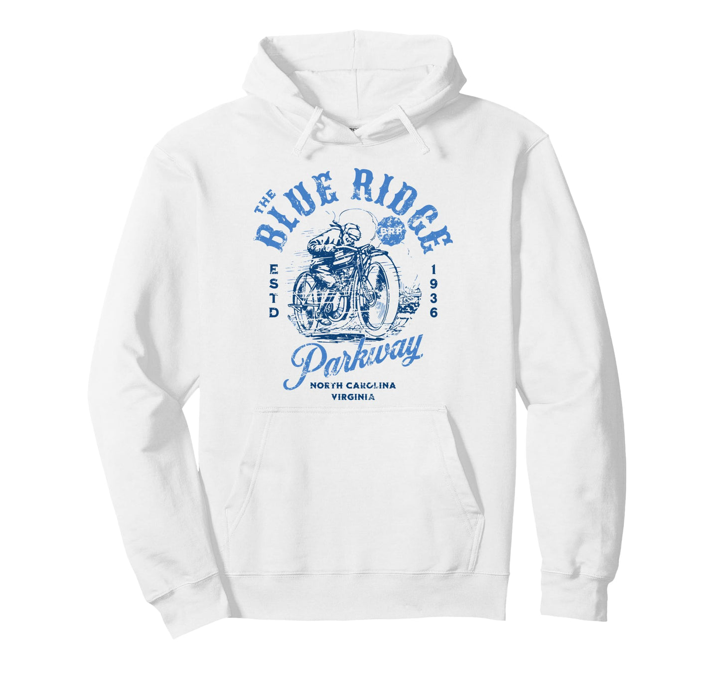 Blue Ridge Parkway Motorcycle Hoodie - Casual Everyday Wear Men Women - T-Shirt, Sweatshirt, Hoodie