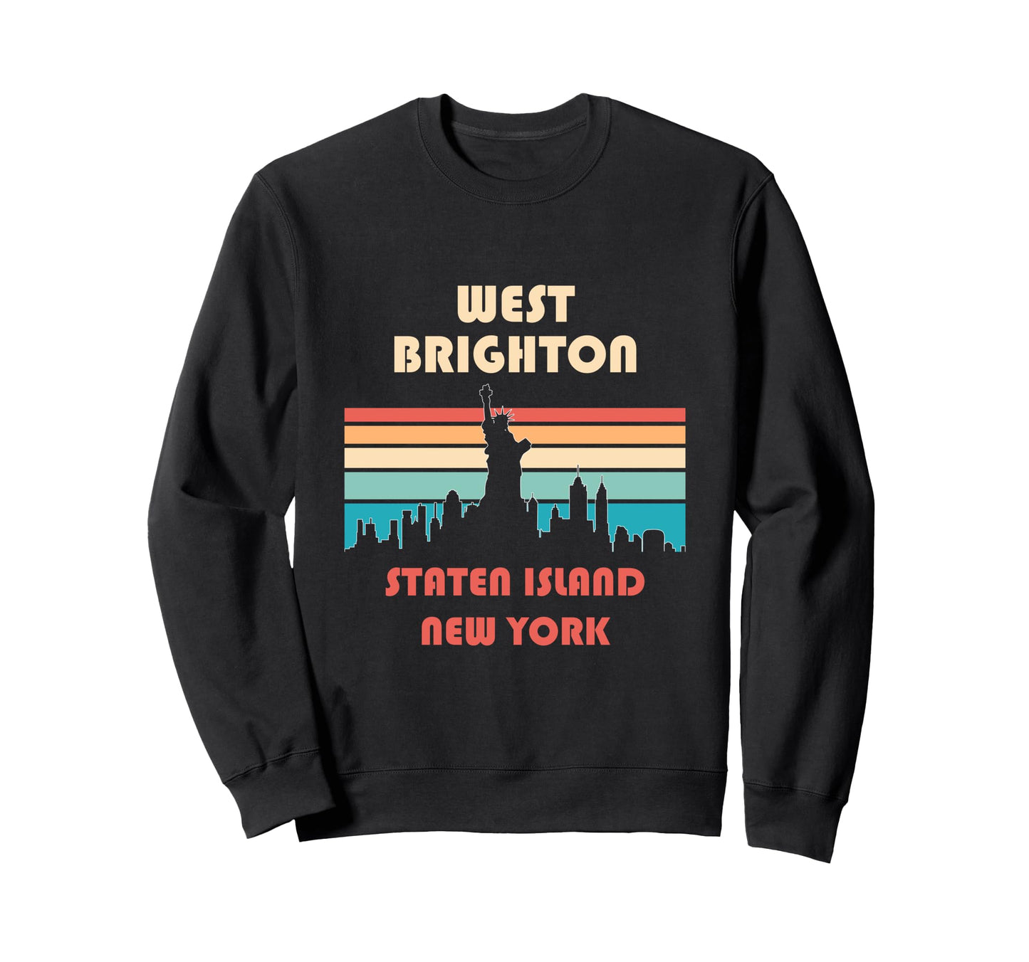 West Brighton Staten Island Sweatshirt - Casual Everyday Wear for Adults - T-Shirt, Sweatshirt, Hoodie