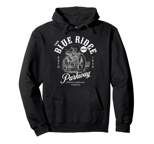 Blue Ridge Parkway Motorcycle Hoodie - Streetwear Style for Adults - T-Shirt, Sweatshirt, Hoodie