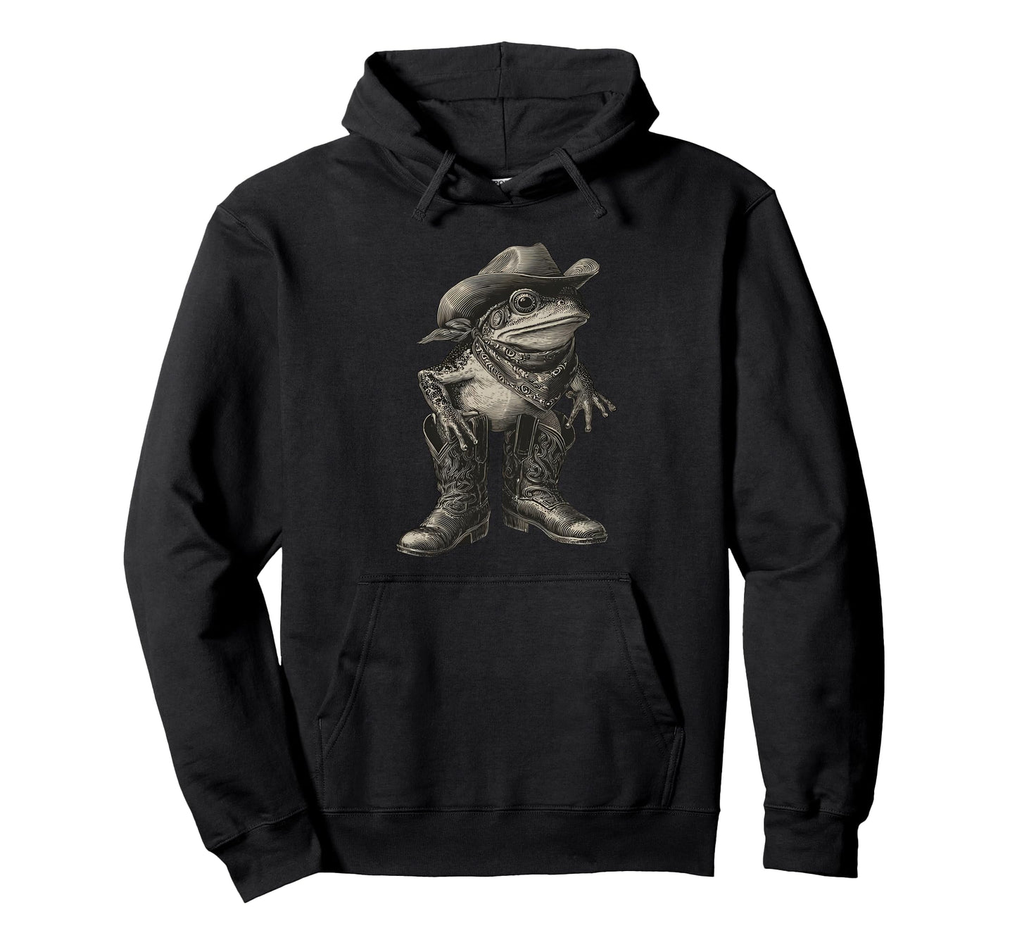 Country Cowboy Frog Toad Rodeo Cowgirl Hoodie - Fun Novelty Design Unisex - T-Shirt, Sweatshirt, Hoodie