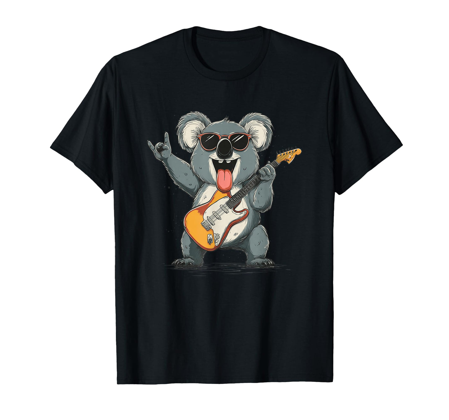 Funny Koala Rock Music Guitar Animal T-Shirt - Unique Graphic for Adults - T-Shirt, Sweatshirt, Hoodie