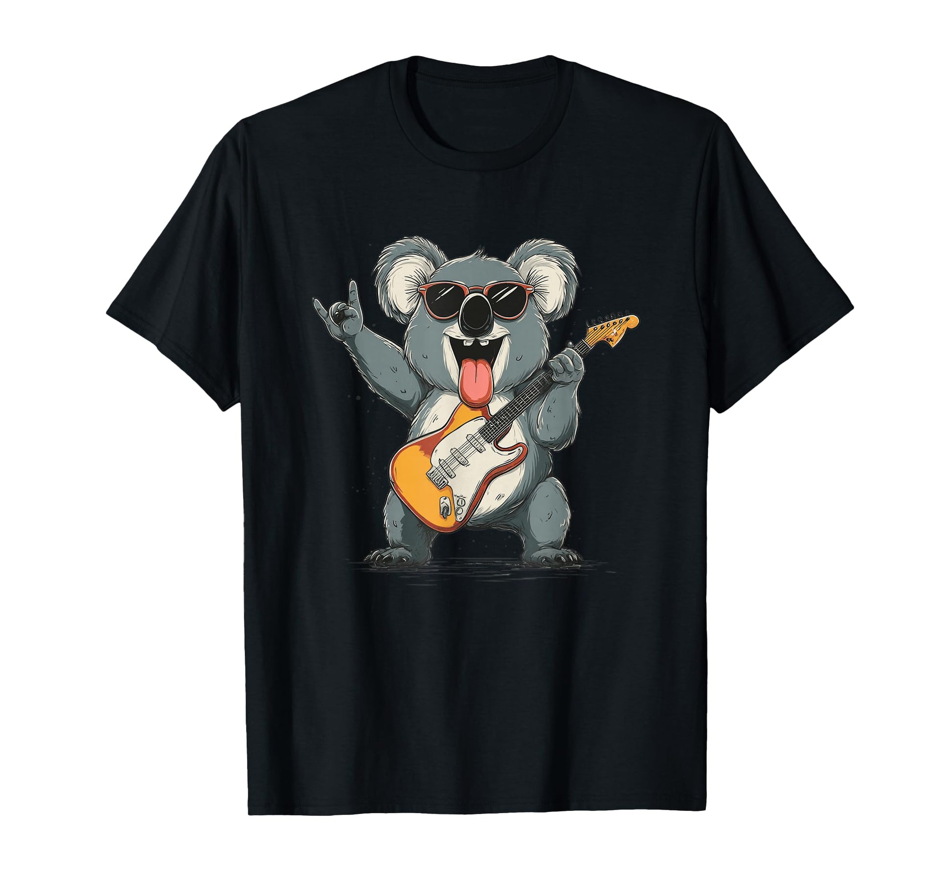 Funny Koala Rock Music Guitar Animal T-Shirt - Unique Graphic for Adults - T-Shirt, Sweatshirt, Hoodie
