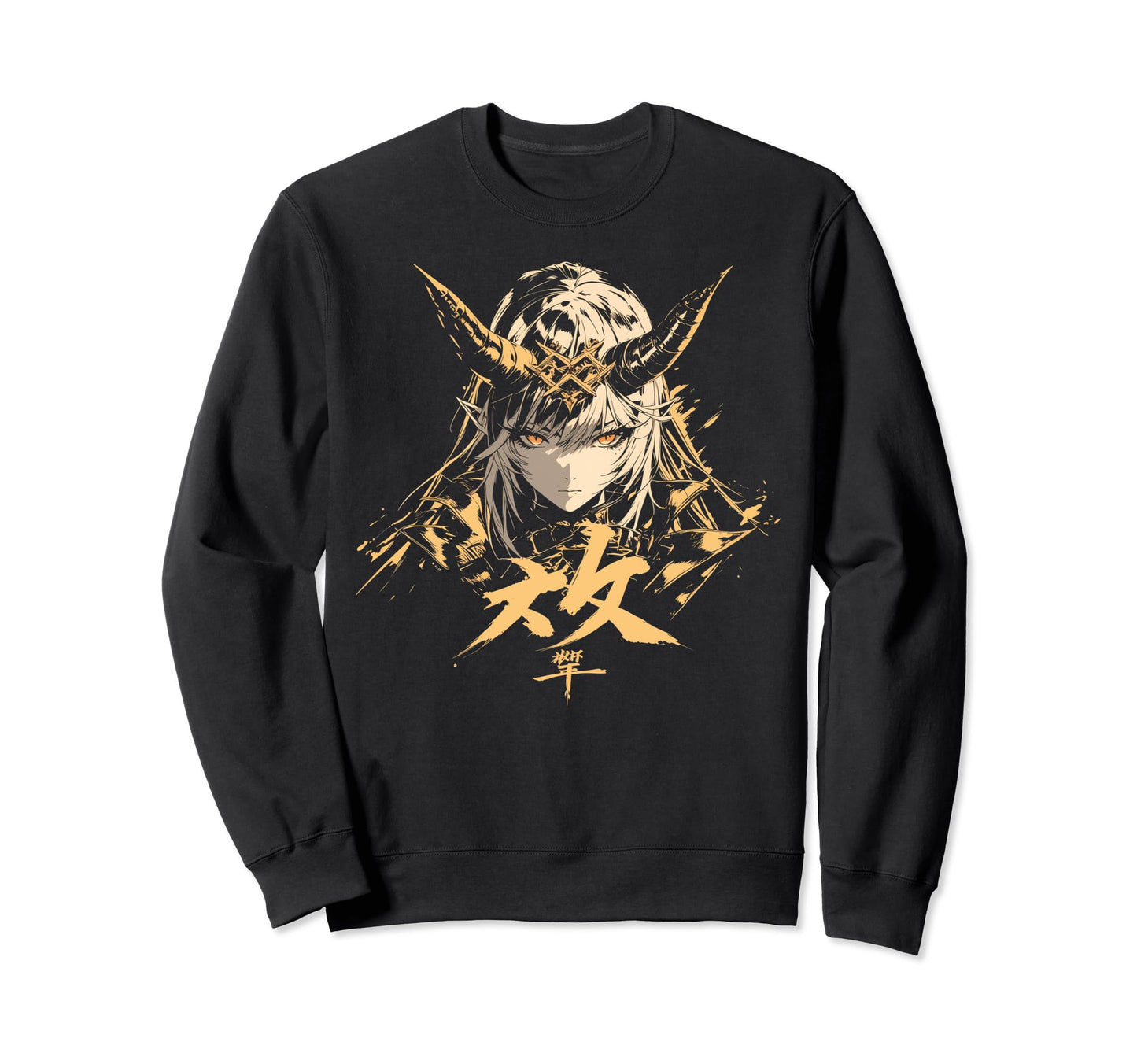 Goth Grunge Demon Anime Waifu Horror Sweatshirt - Unique Graphic Men Women - T-Shirt, Sweatshirt, Hoodie