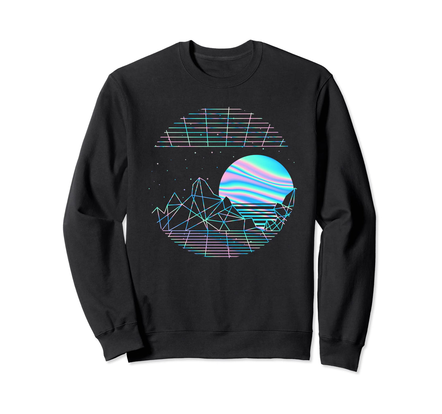 Pastel Goth Moon Vaporwave Sweatshirt - Streetwear Style Men Women - T-Shirt, Sweatshirt, Hoodie