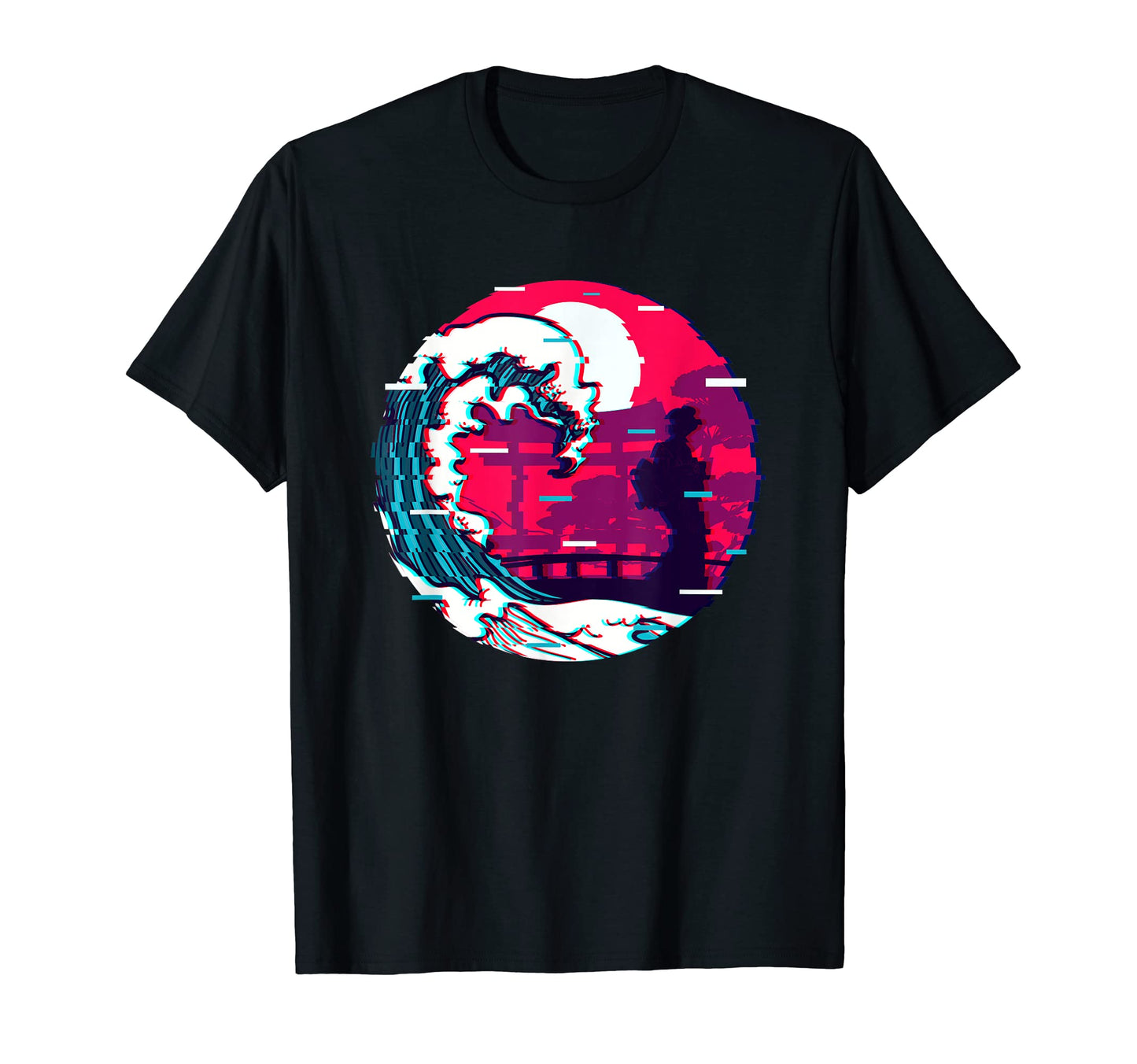 Kawaii Geisha Kanagawa Wave T-Shirt - Casual Everyday Wear Men Women - T-Shirt, Sweatshirt, Hoodie