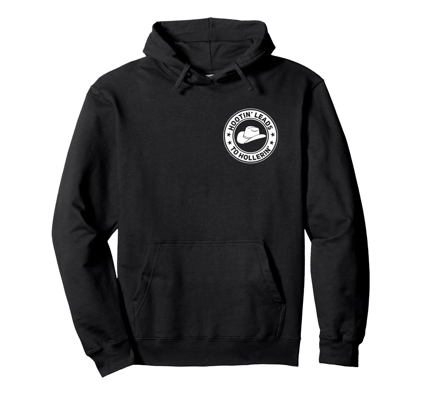 Hootin Leads To Hollerin Funny Cowboy Hoodie - Minimalist Print Men Women - T-Shirt, Sweatshirt, Hoodie