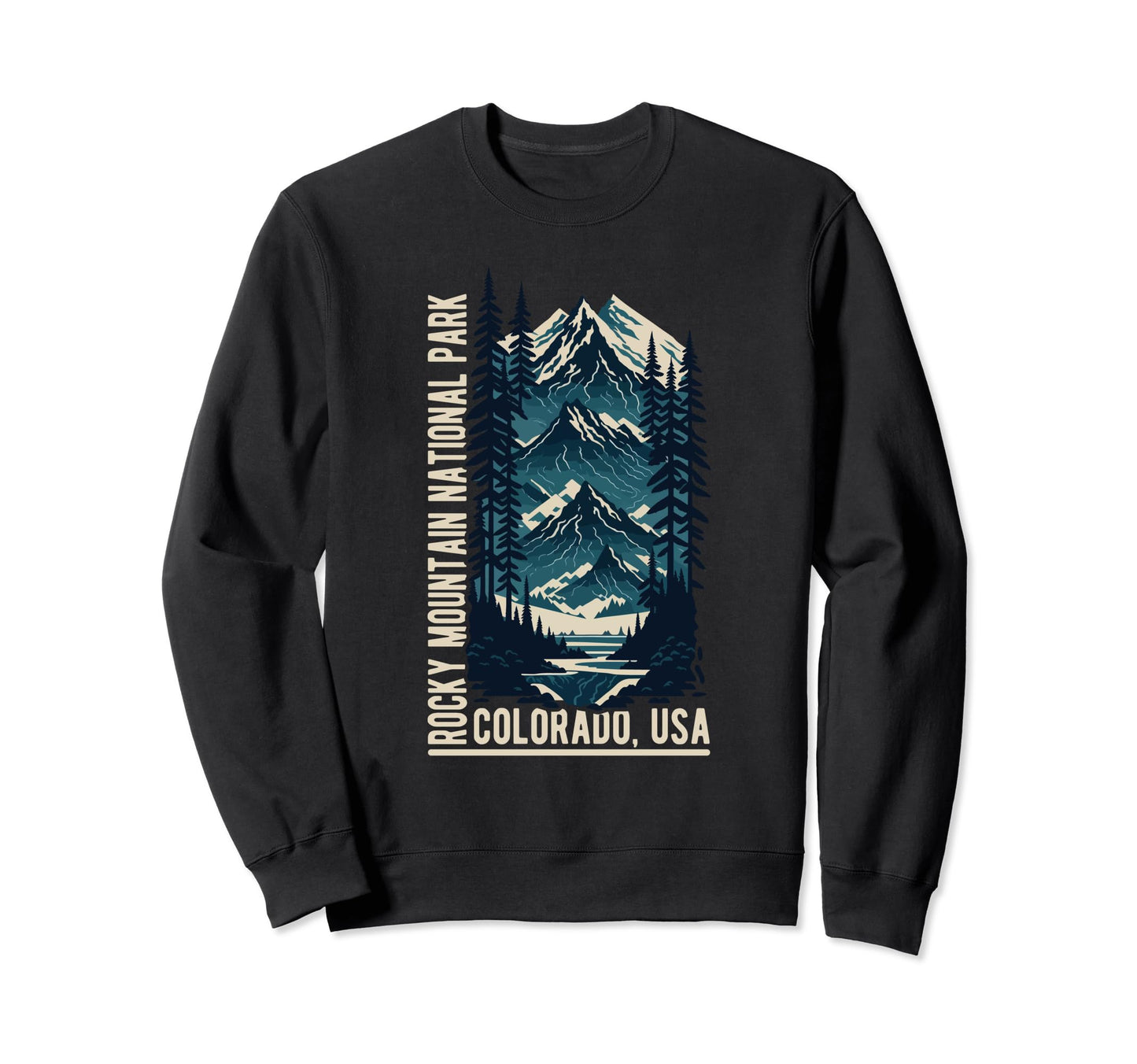 Rocky Mountain National Park Scenic Sweatshirt - Novelty Apparel for Adults - T-Shirt, Sweatshirt, Hoodie