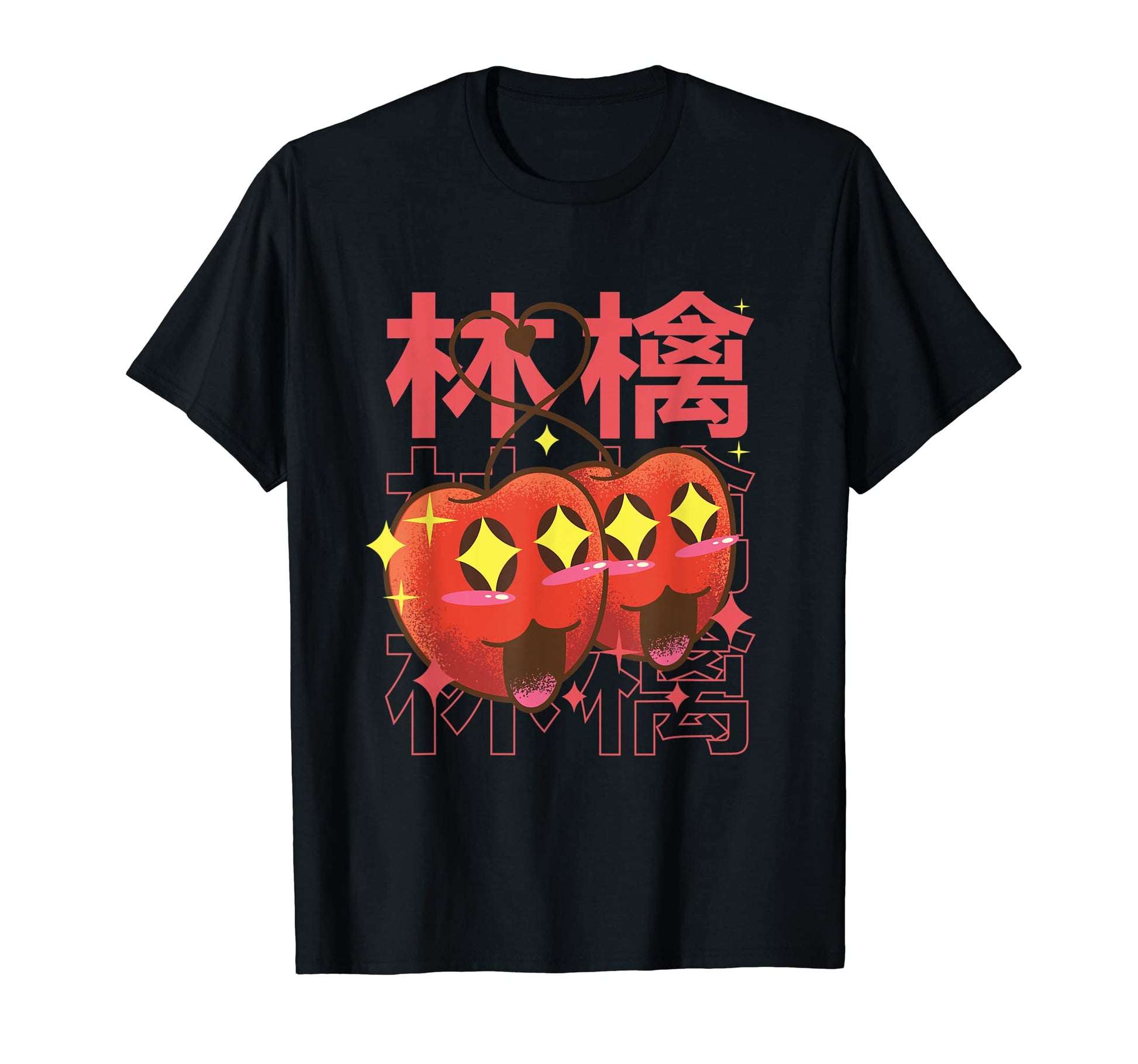 Kawaii Anime Cherries Japanese T-Shirt - Minimalist Print for Adults - T-Shirt, Sweatshirt, Hoodie